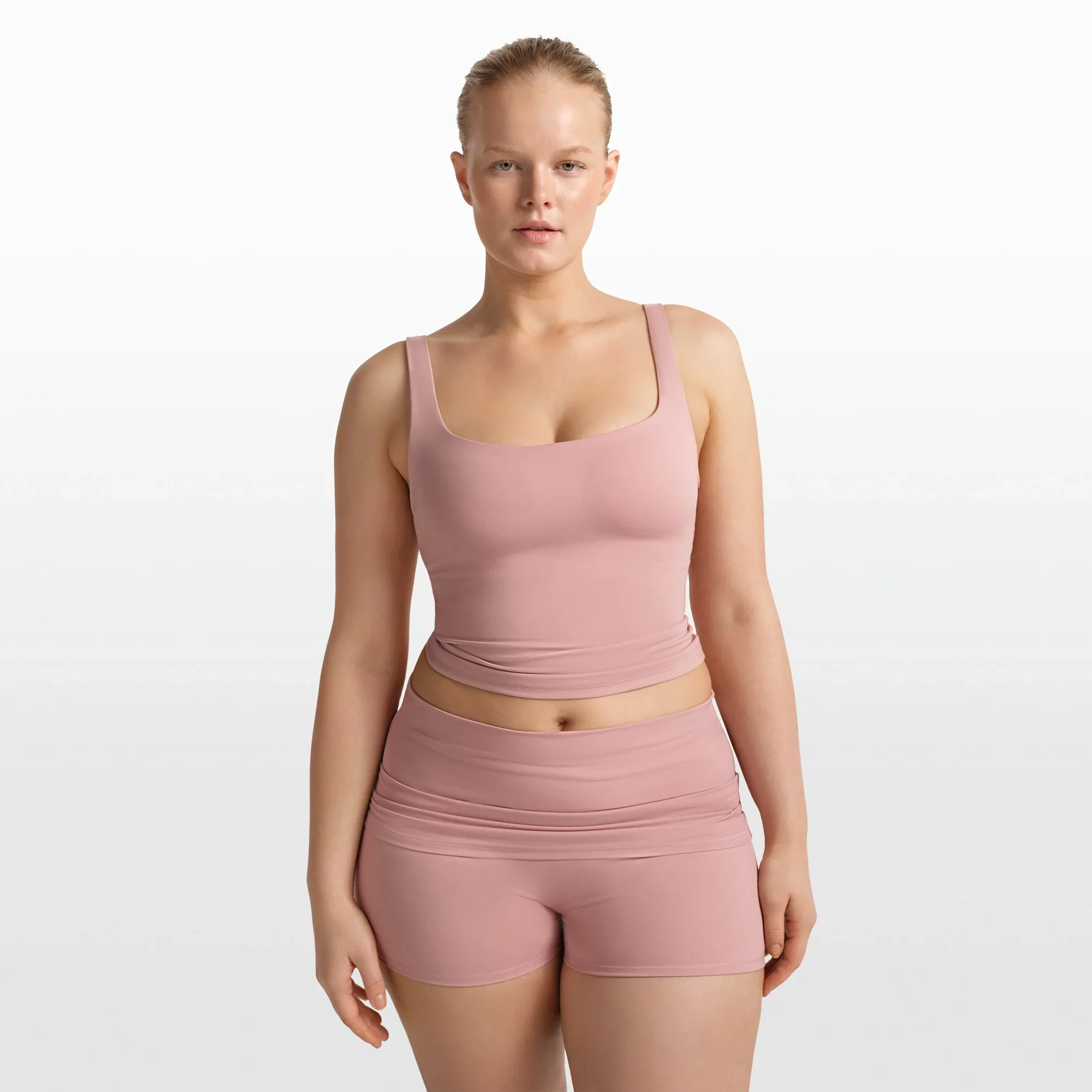 NikeSKIMS MATTE SQUARE NECK TANK | HIMALAYAN - Image 2