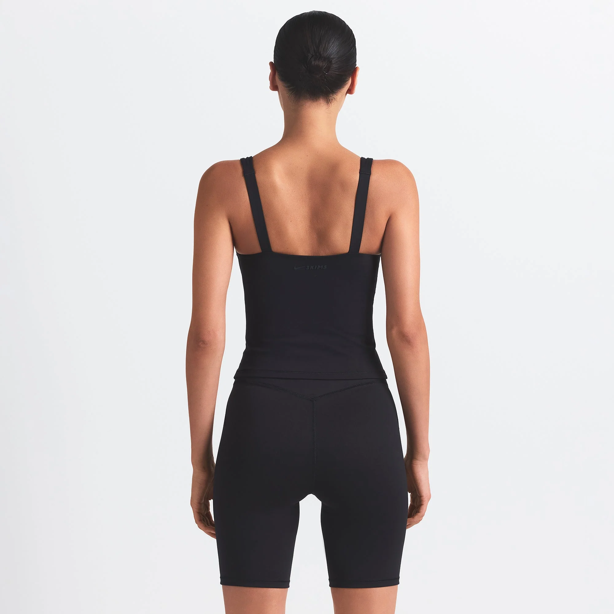 NikeSKIMS MATTE SQUARE NECK TANK | OBSIDIAN - Image 4