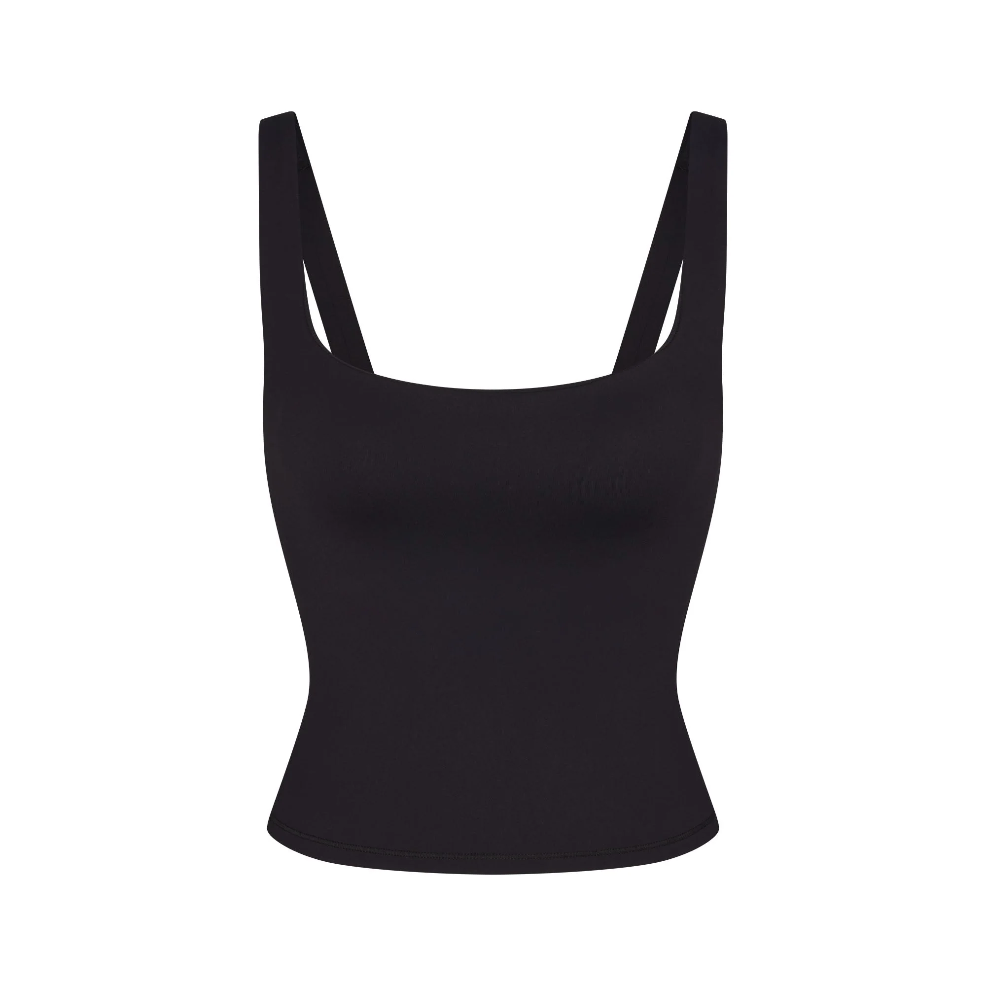 NikeSKIMS MATTE SQUARE NECK TANK | OBSIDIAN - Image 7