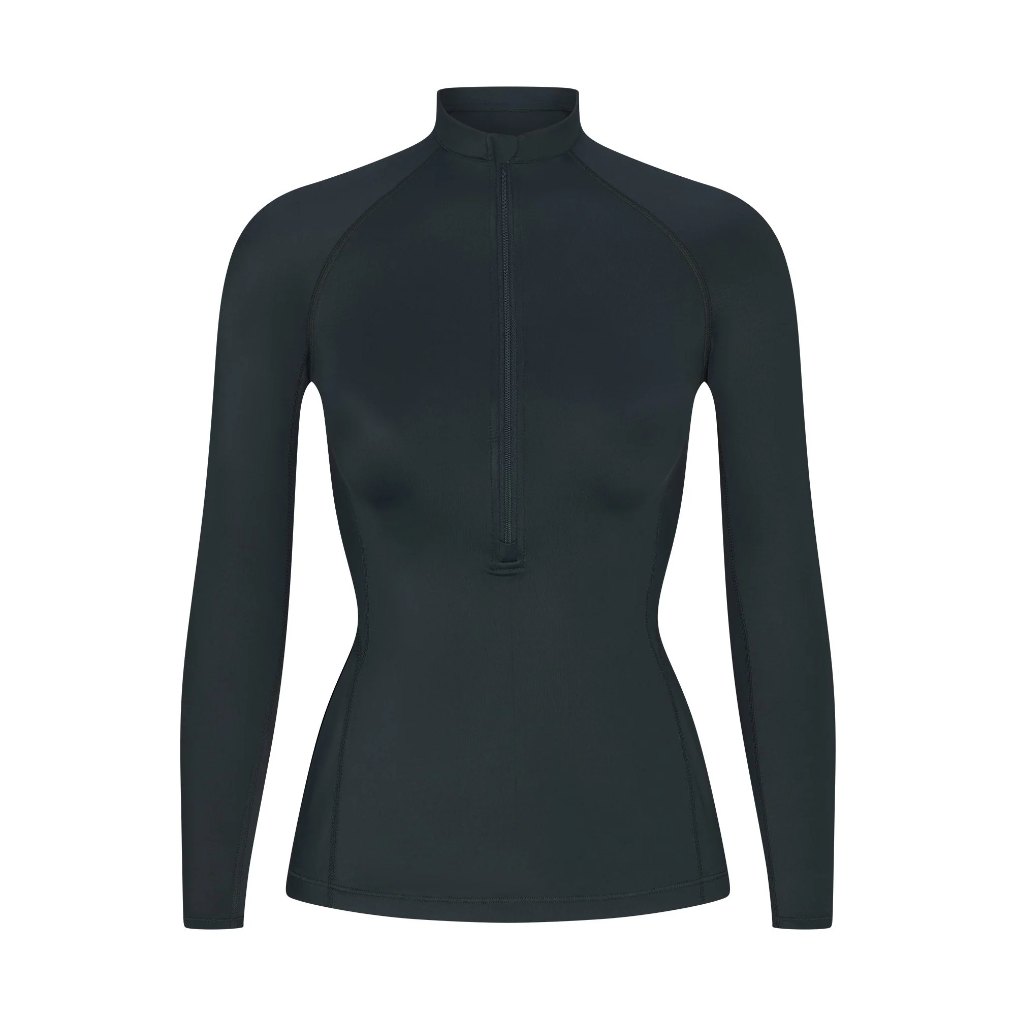 NikeSKIMS SHINE LONG SLEEVE HALF ZIP | DARK TEAL - Image 7
