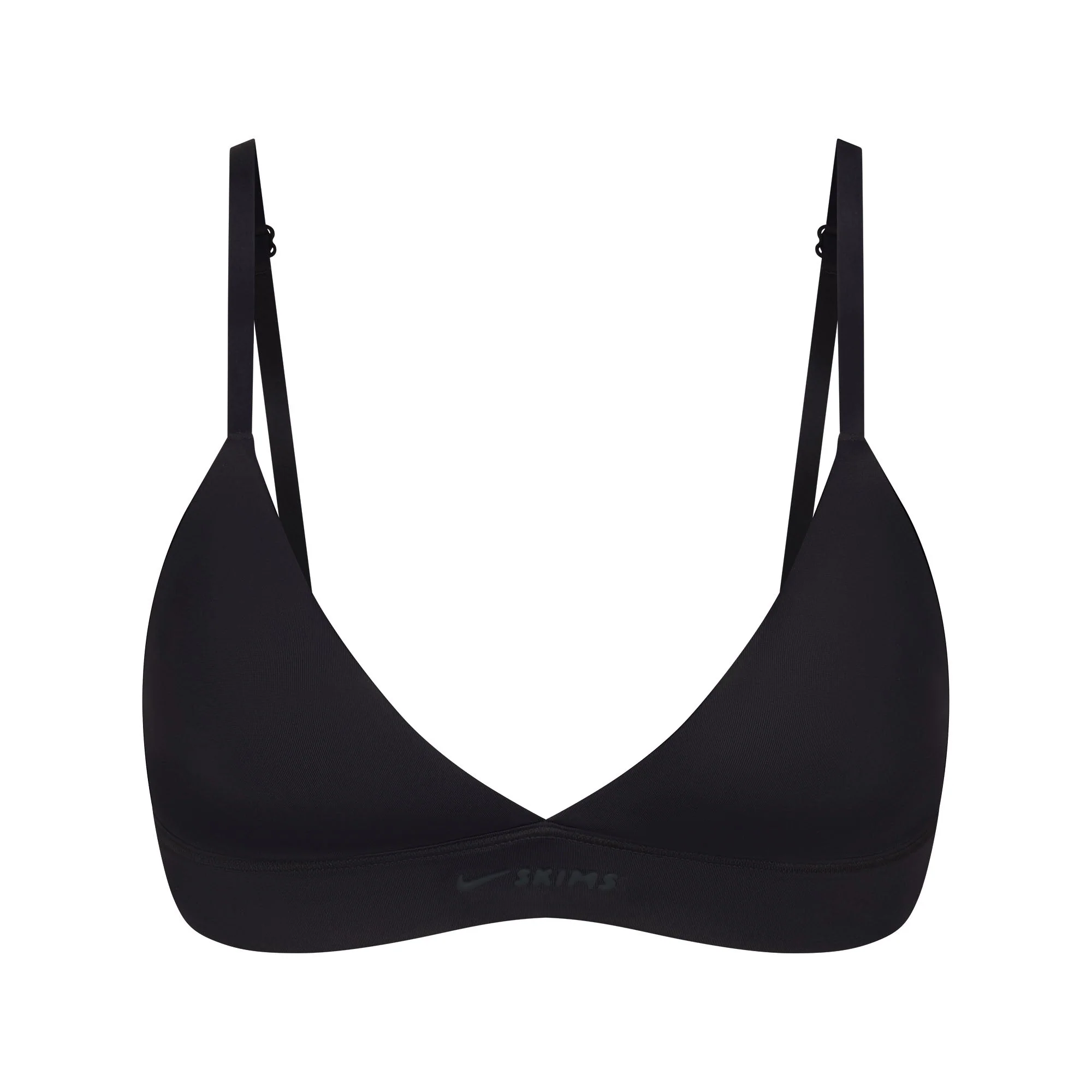 NikeSKIMS SHINE TRIANGLE BRA | OBSIDIAN - Image 7