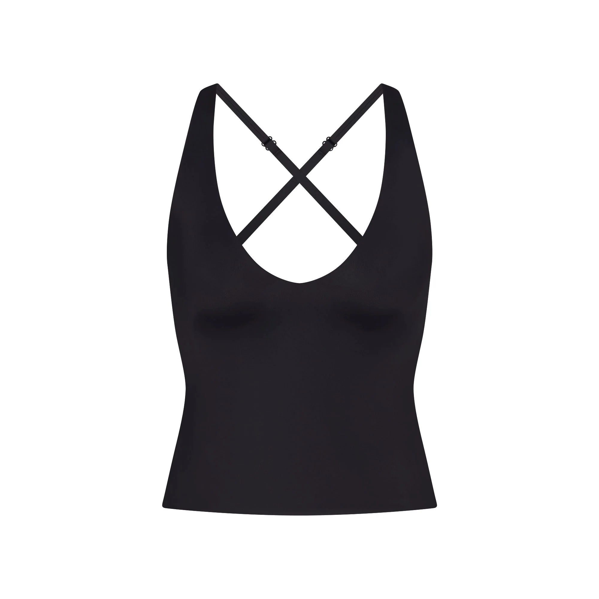 NikeSKIMS SHINE V-NECK TANK | OBSIDIAN - Image 7