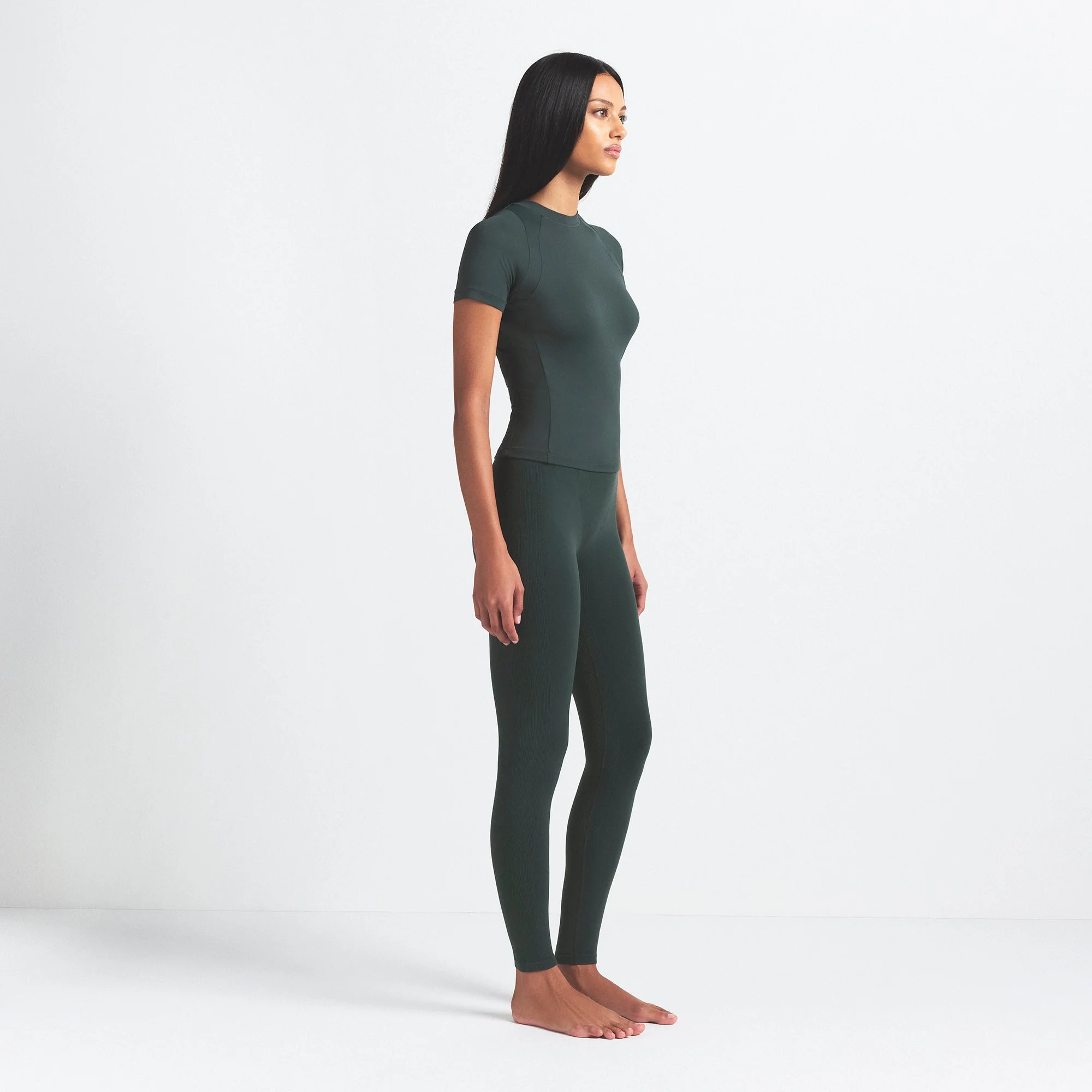 NikeSKIMS VINTAGE SEAMLESS LEGGING 26" | DARK TEAL - Image 3