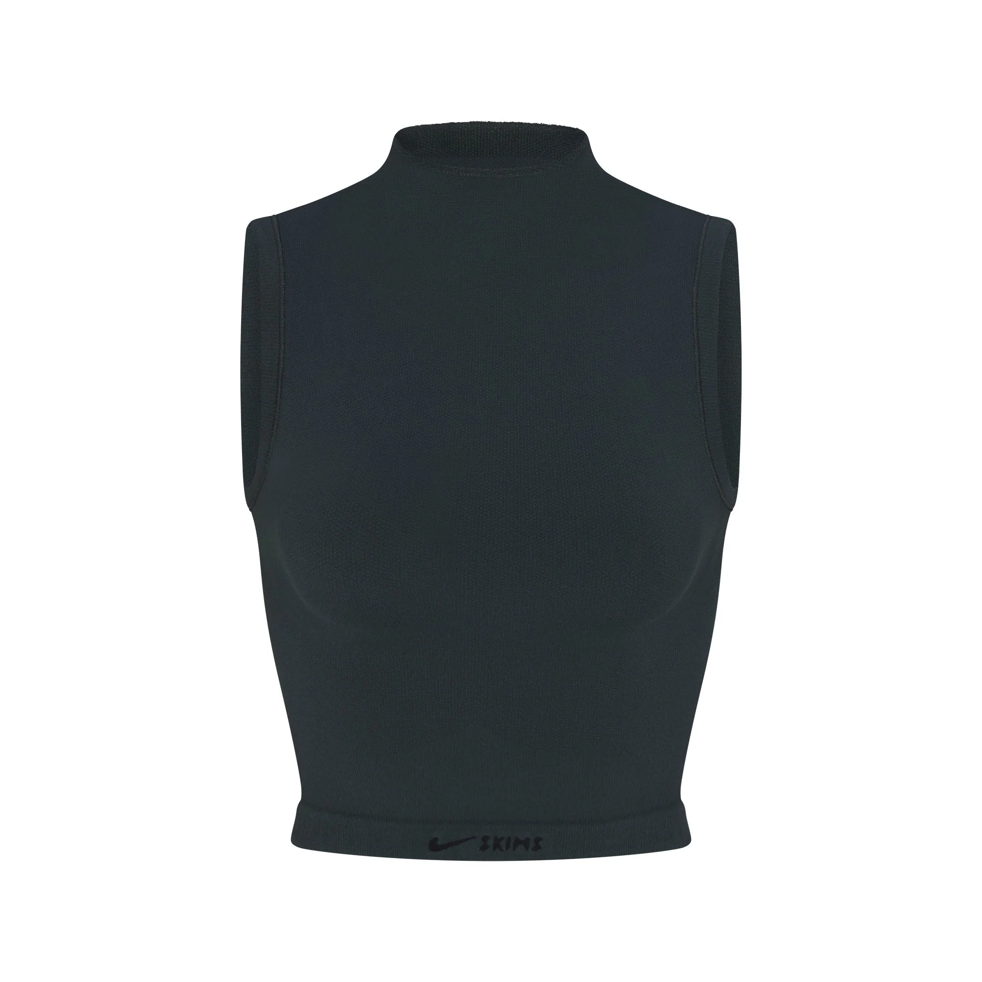 NikeSKIMS VINTAGE SEAMLESS MOCK NECK BRA TOP | DARK TEAL - Image 7