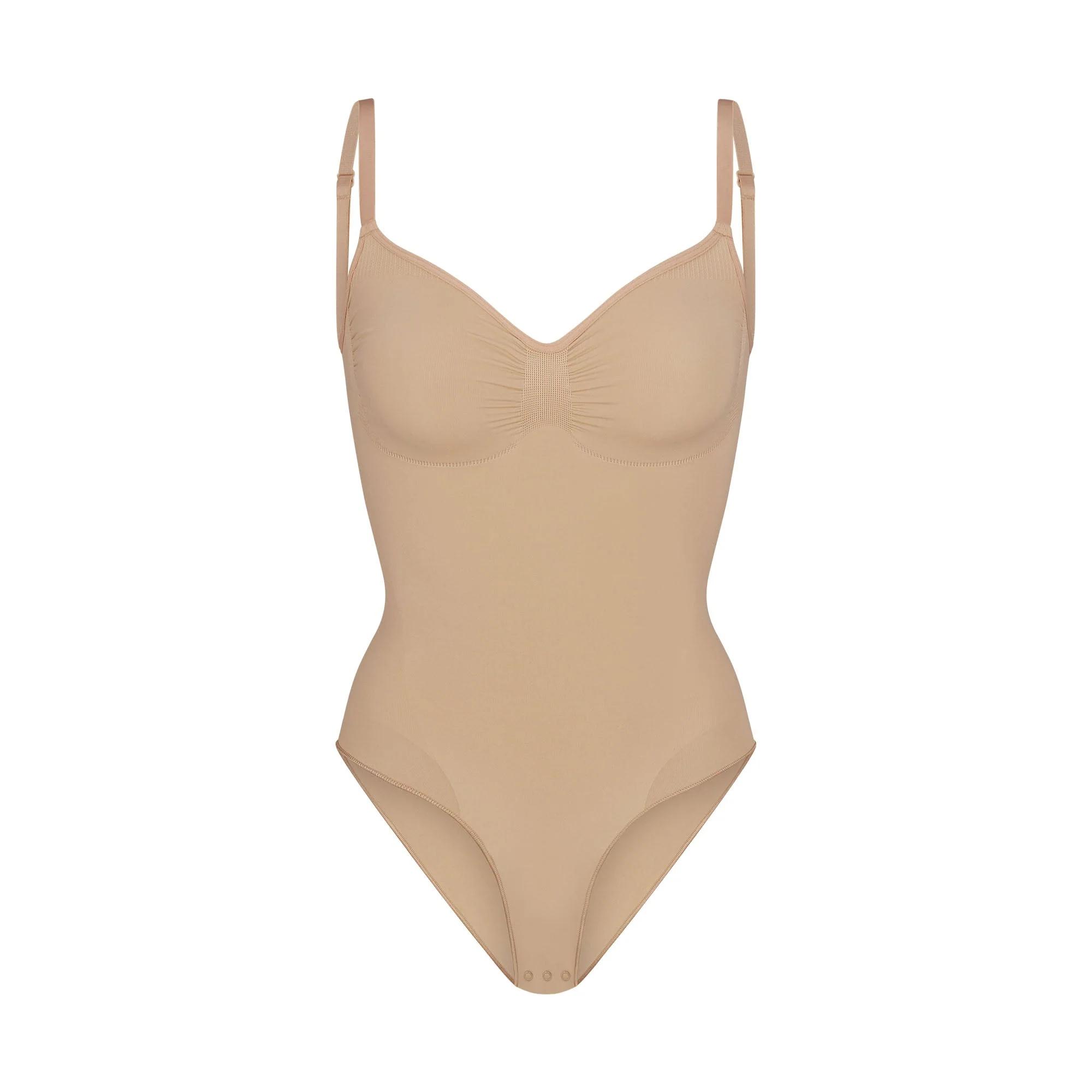 SEAMLESS SCULPT BRIEF BODYSUIT | CLAY - Image 7