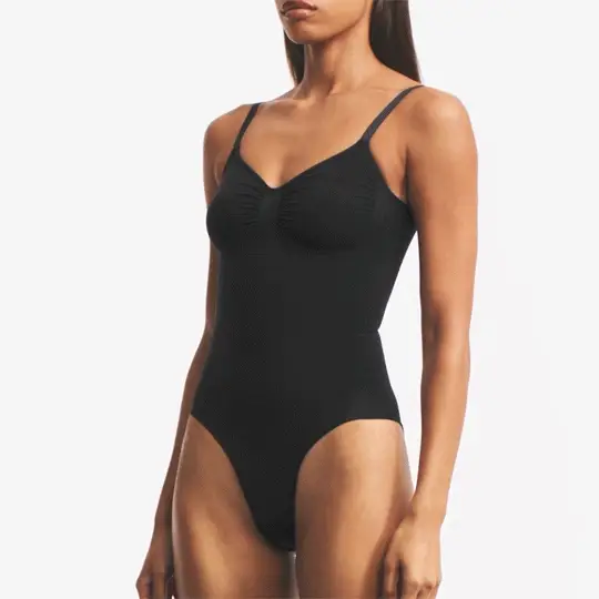 SEAMLESS SCULPT BRIEF BODYSUIT | SAND - Image 5