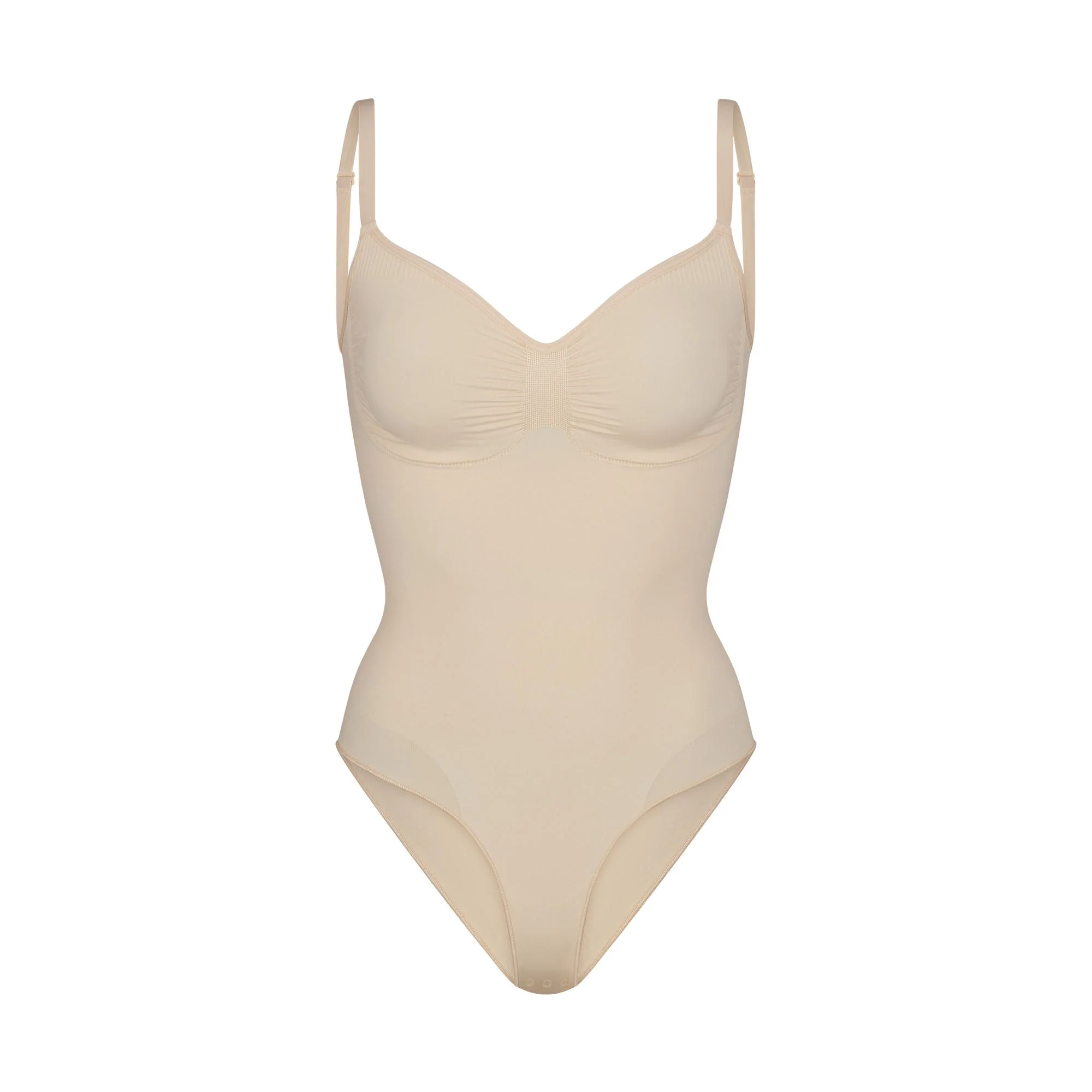 SEAMLESS SCULPT BRIEF BODYSUIT | SAND - Image 7