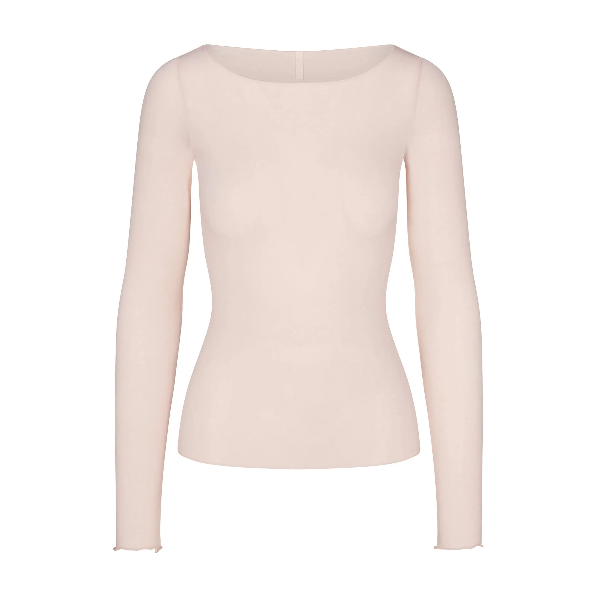 SHEER MODAL LONG SLEEVE BOATNECK TOP | PRIMROSE - Image 5