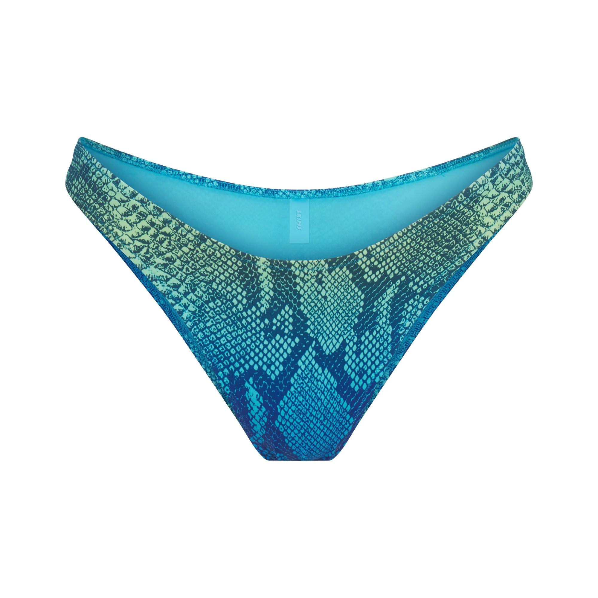 SIGNATURE SWIM TANGA BIKINI BOTTOM | AQUA OMBRE SNAKE - Image 5