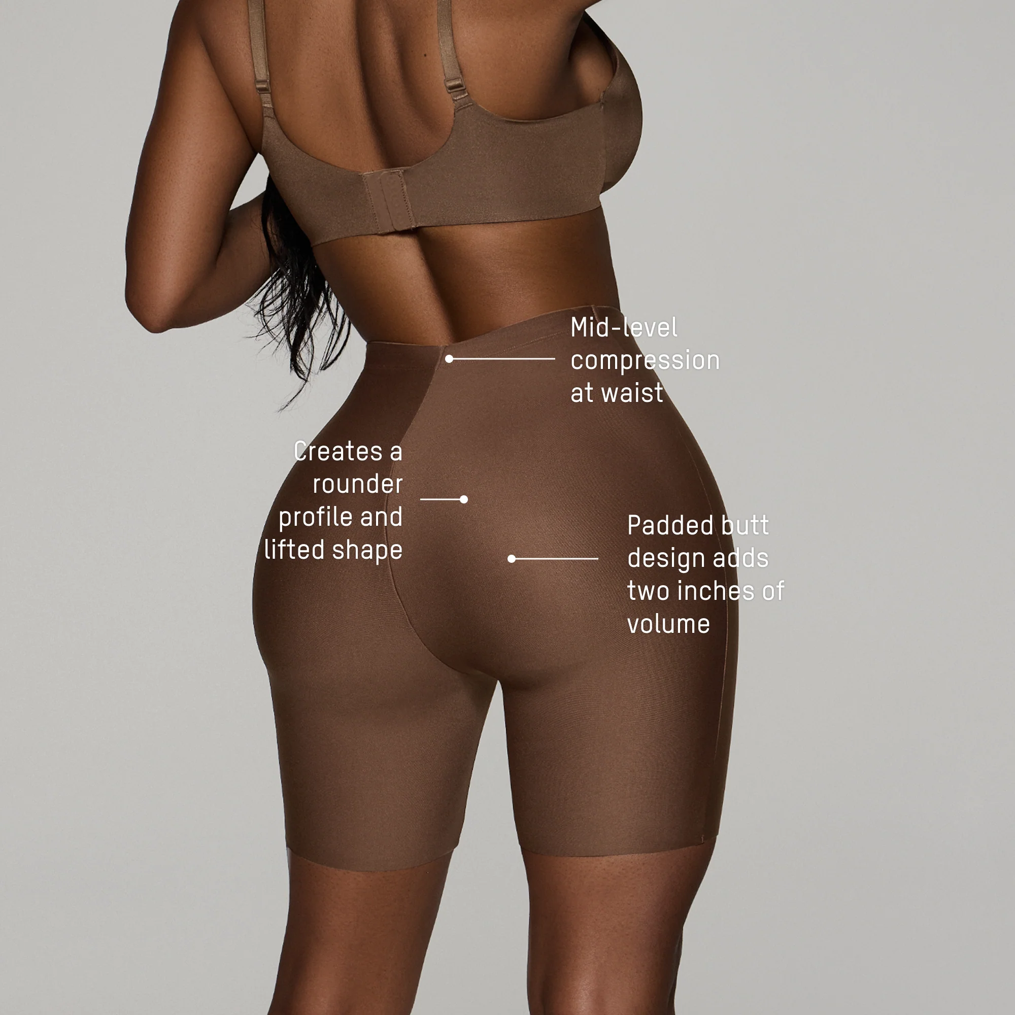 SKIMS BODY BUTT ENHANCING PADDED SHORT | ONYX - Image 4