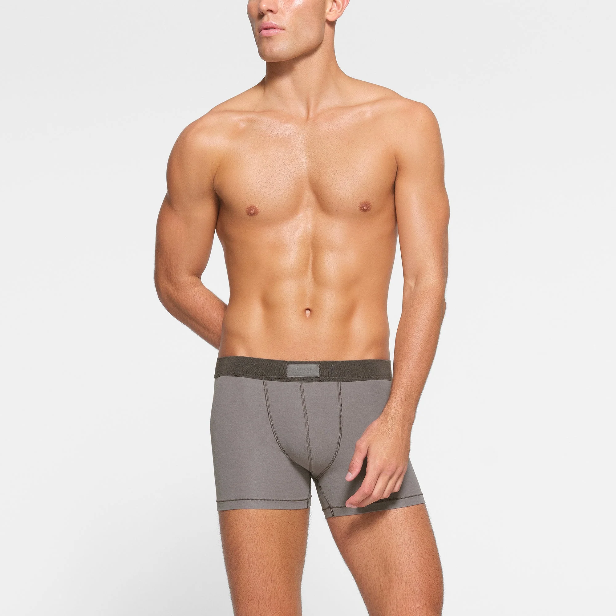SKIMS COTTON MENS 3" BOXER BRIEF 3-PACK | HEATHER MULTI - Image 4