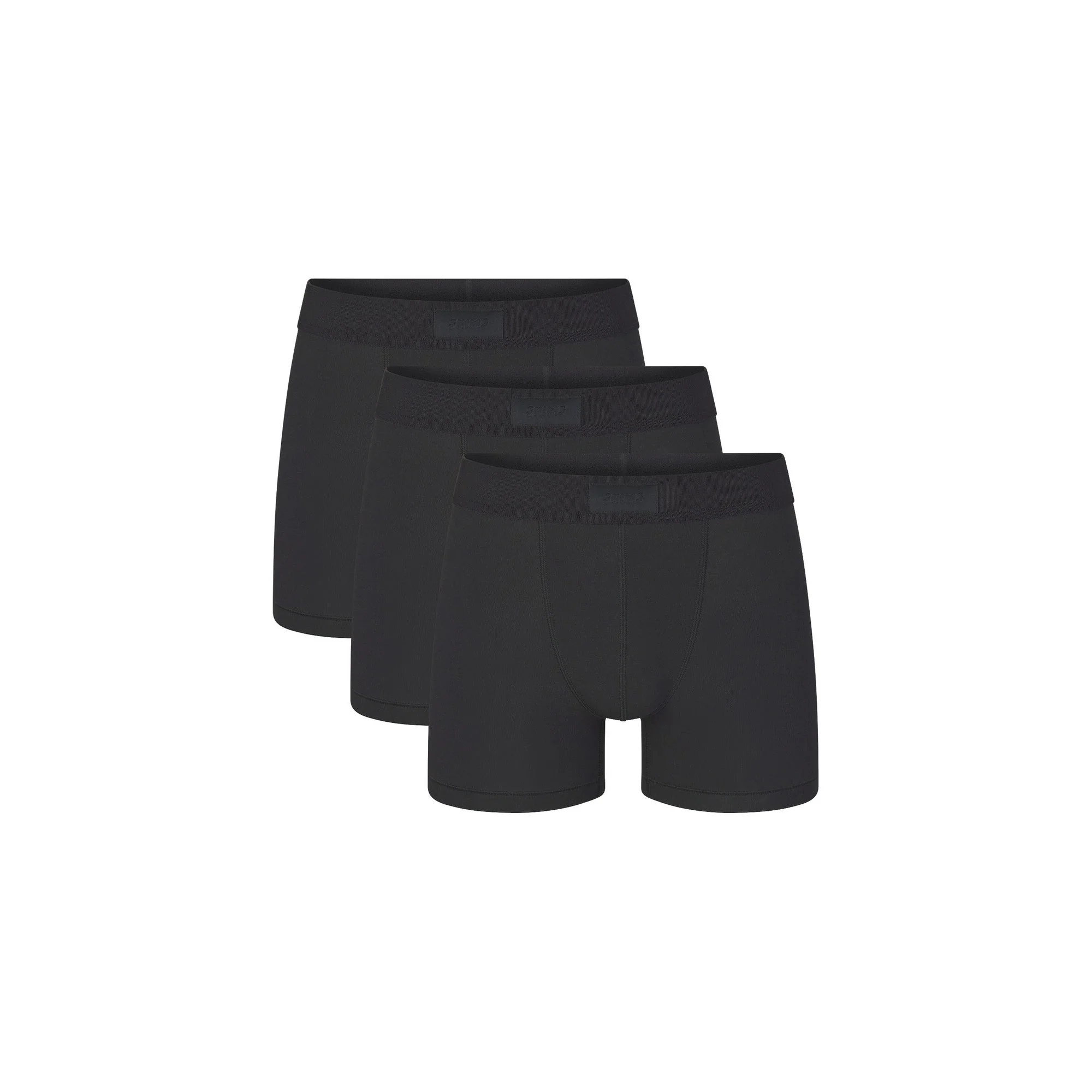 SKIMS COTTON MENS 3" BOXER BRIEF 3-PACK | ONYX - Image 5