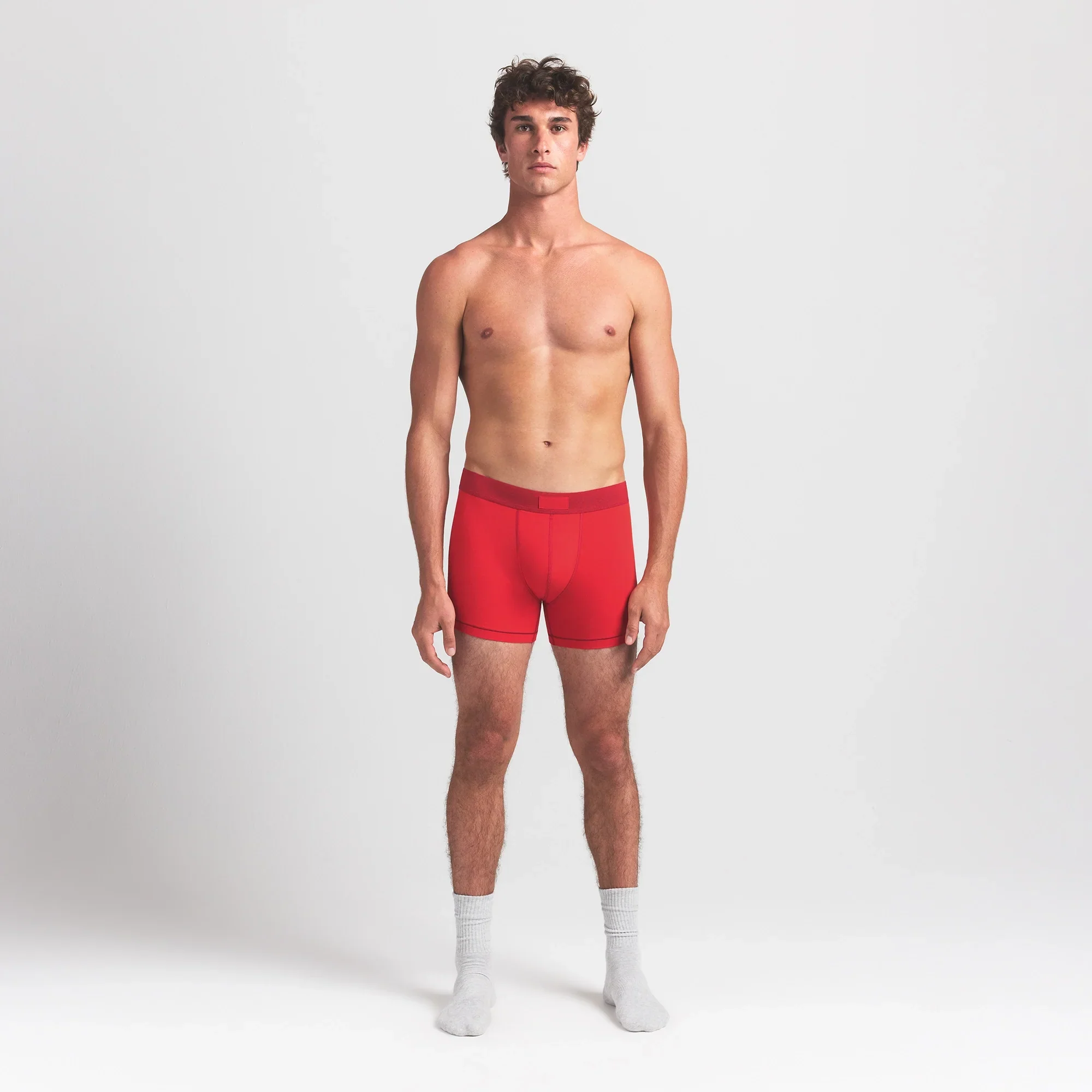 SKIMS COTTON MENS 3" BOXER BRIEF 3-PACK | RUBY ESPRESSO MULTI