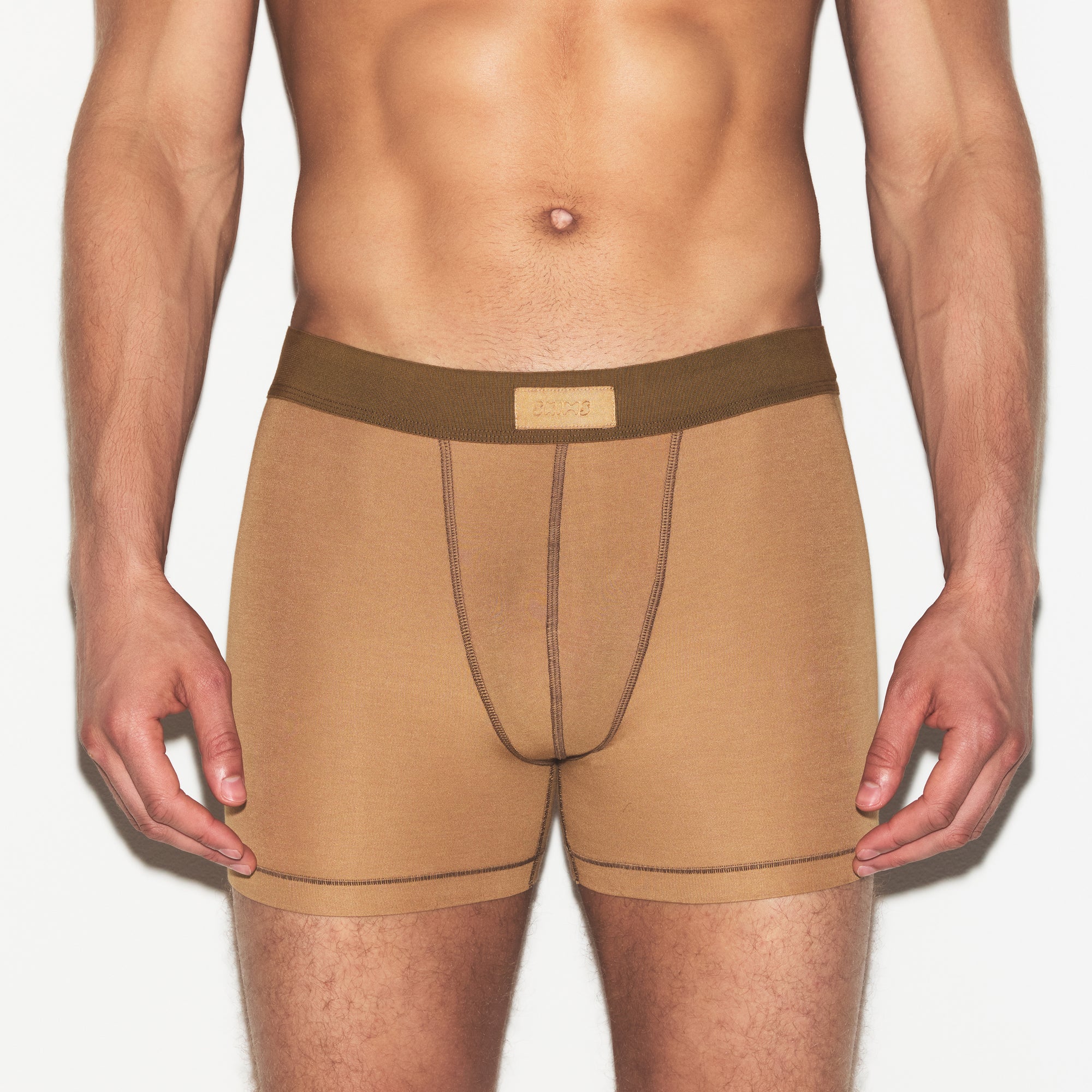 SKIMS COTTON MENS 3" BOXER BRIEF 3-PACK | RUSSET MULTI - Image 4