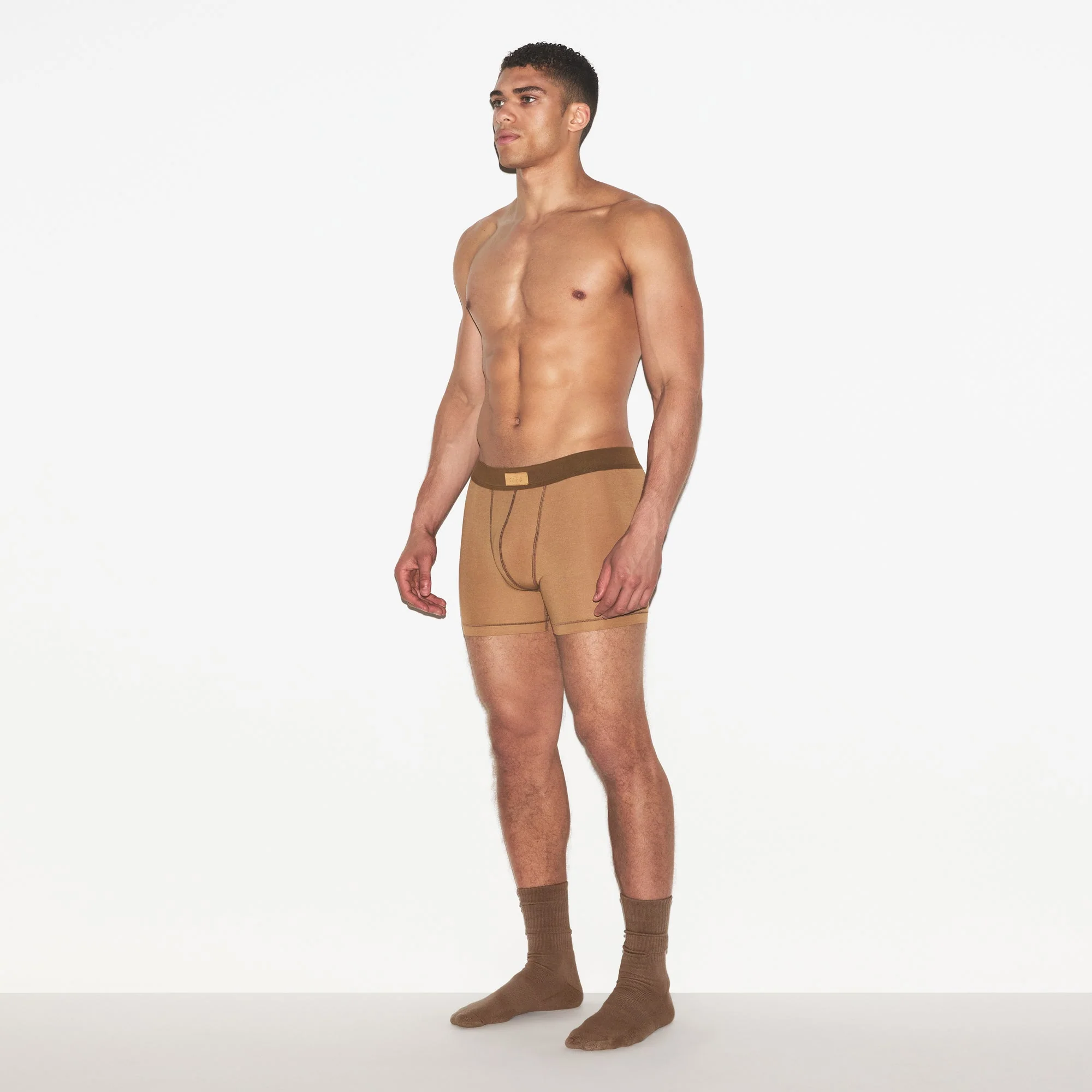 SKIMS COTTON MENS 3" BOXER BRIEF 3-PACK | RUSSET MULTI - Image 6