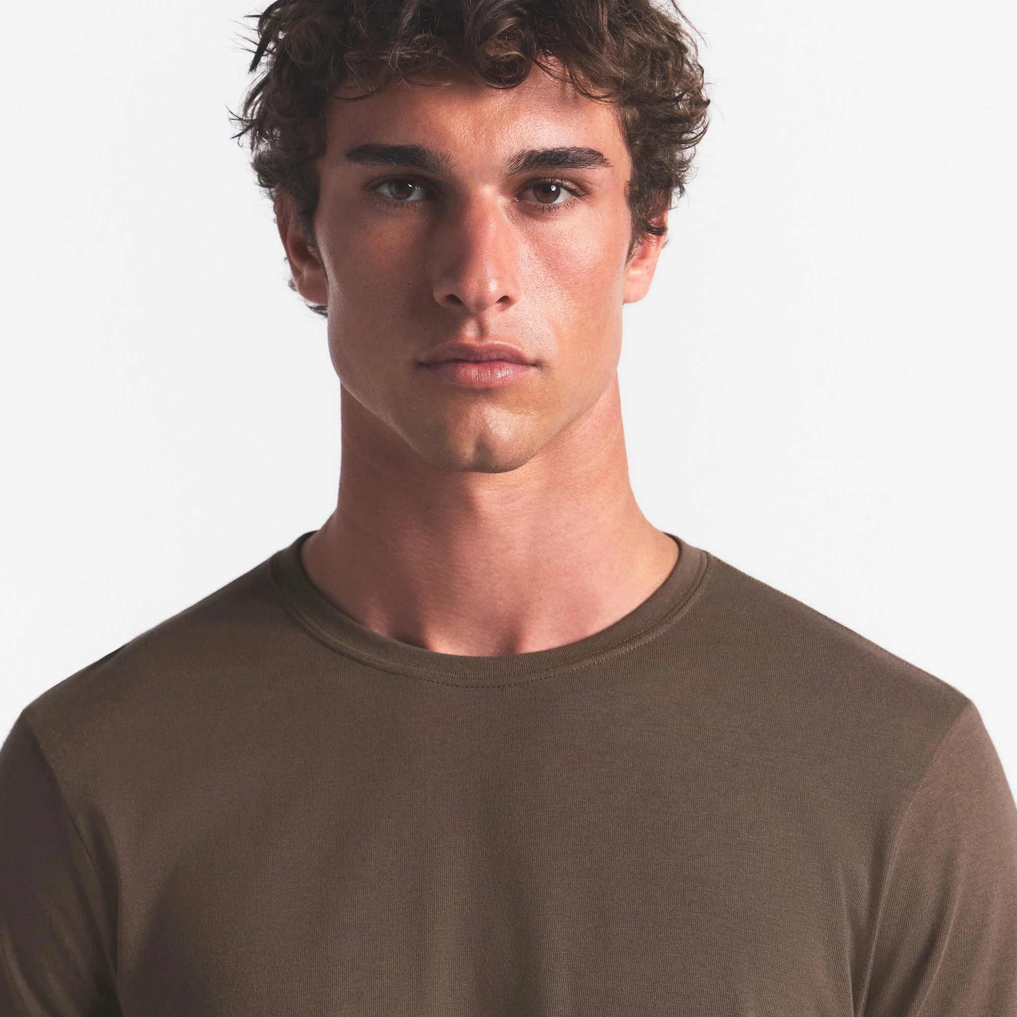 SKIMS COTTON MENS CLASSIC LONG SLEEVE T-SHIRT | DRIFTWOOD - Image 7