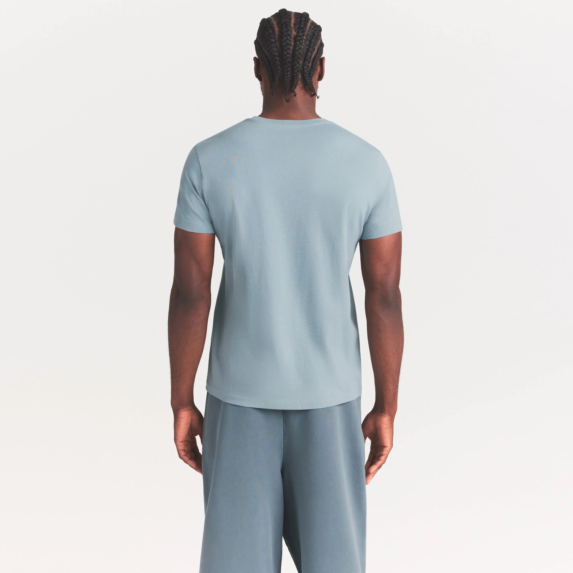 SKIMS COTTON MENS CLASSIC T-SHIRT | SKY - Image 3