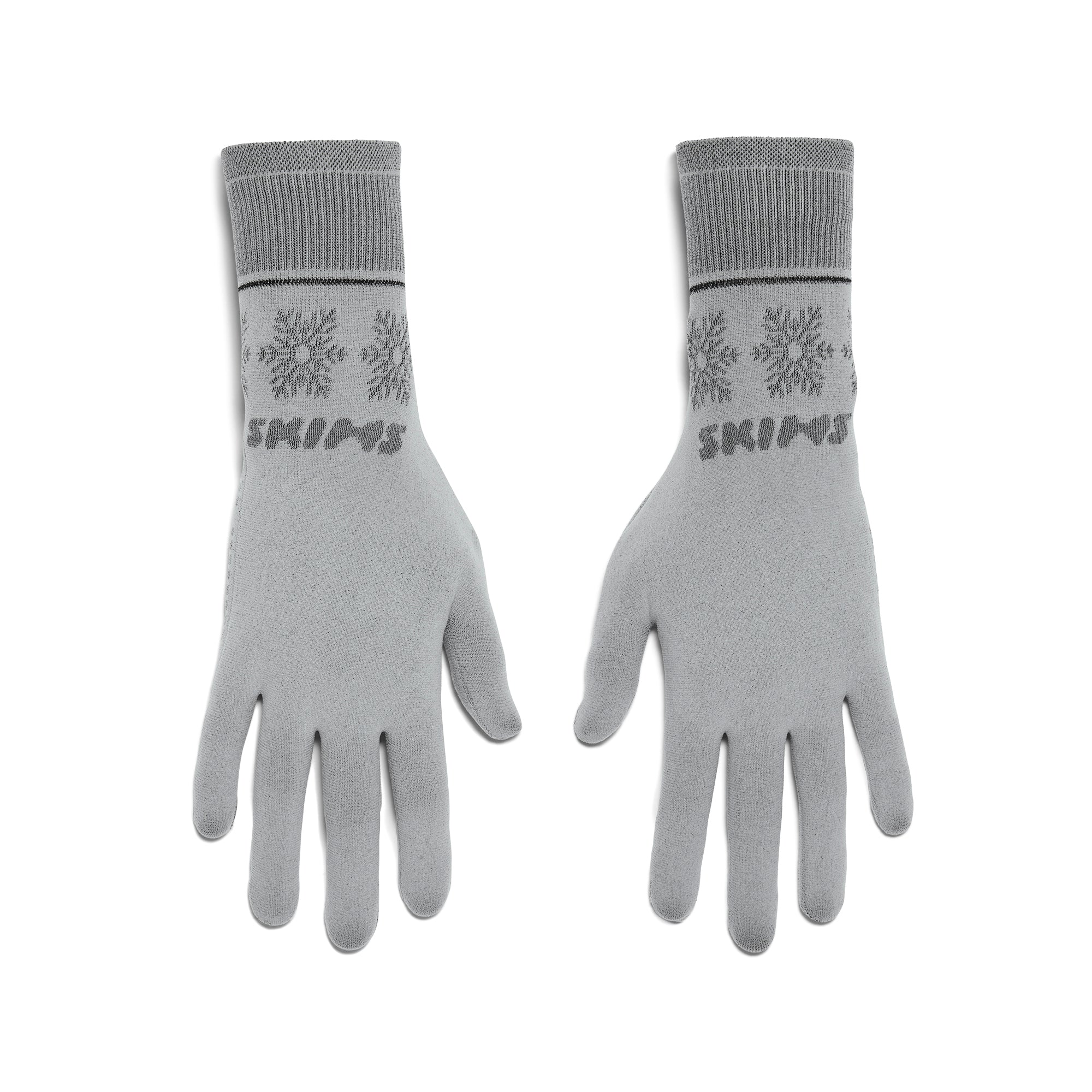 SKIMS FIRST LAYERS GLOVES | MIRROR WINTER FAIR ISLE - Image 4