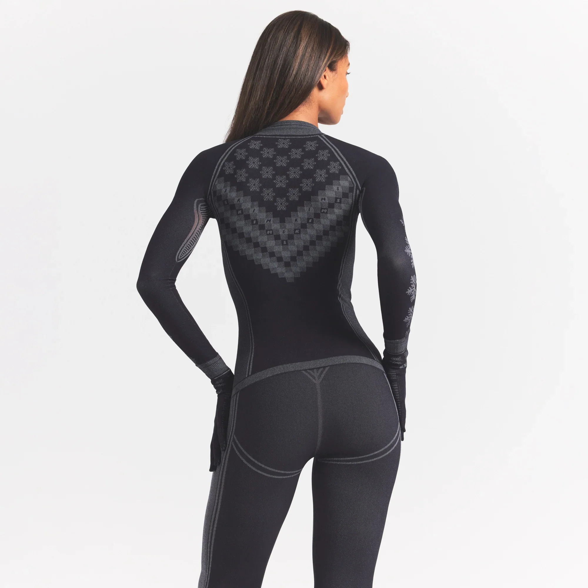 SKIMS FIRST LAYERS LEGGING | OBSIDIAN WINTER FAIR ISLE - Image 2