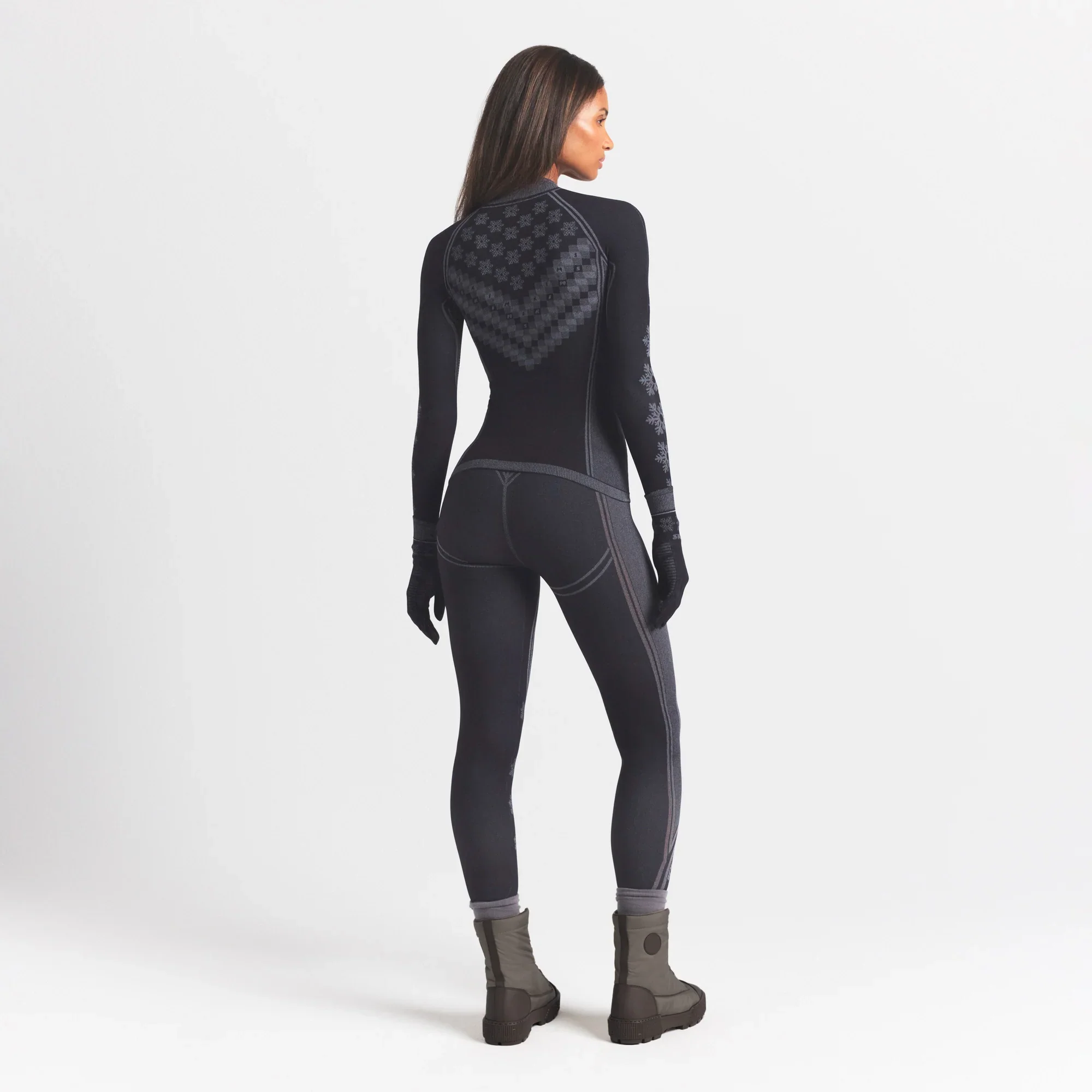 SKIMS FIRST LAYERS LEGGING | OBSIDIAN WINTER FAIR ISLE - Image 3