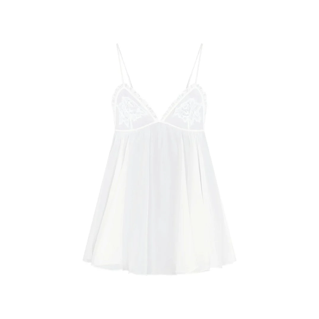 SKIMS ROMANCE BABYDOLL SLIP | IVORY - Image 6
