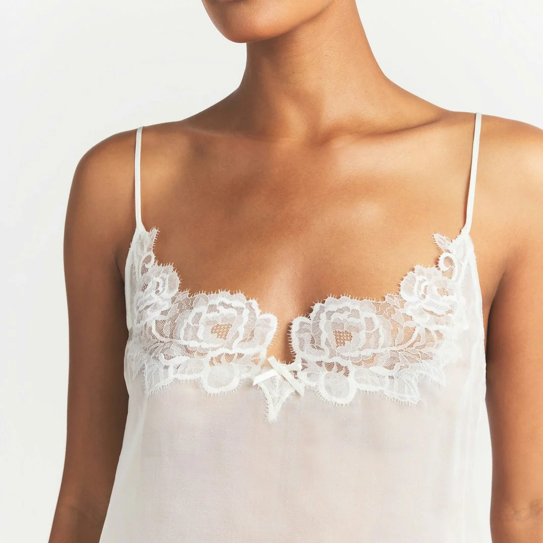 SKIMS ROMANCE CAMI AND SHORT SET | IVORY - Image 3