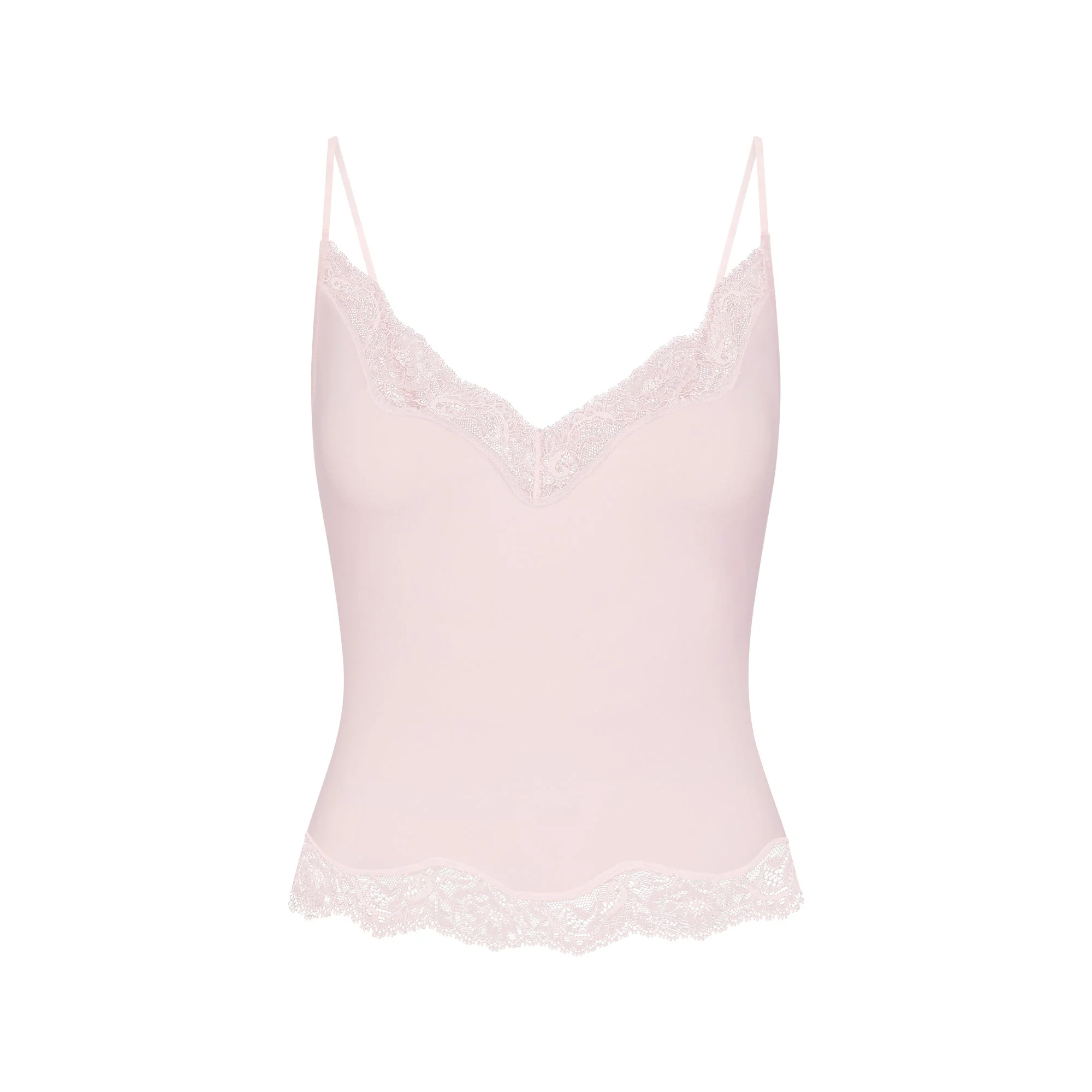 SKIMS SLEEP LACE CAMI AND PANT SET | BARELY PINK - Image 5