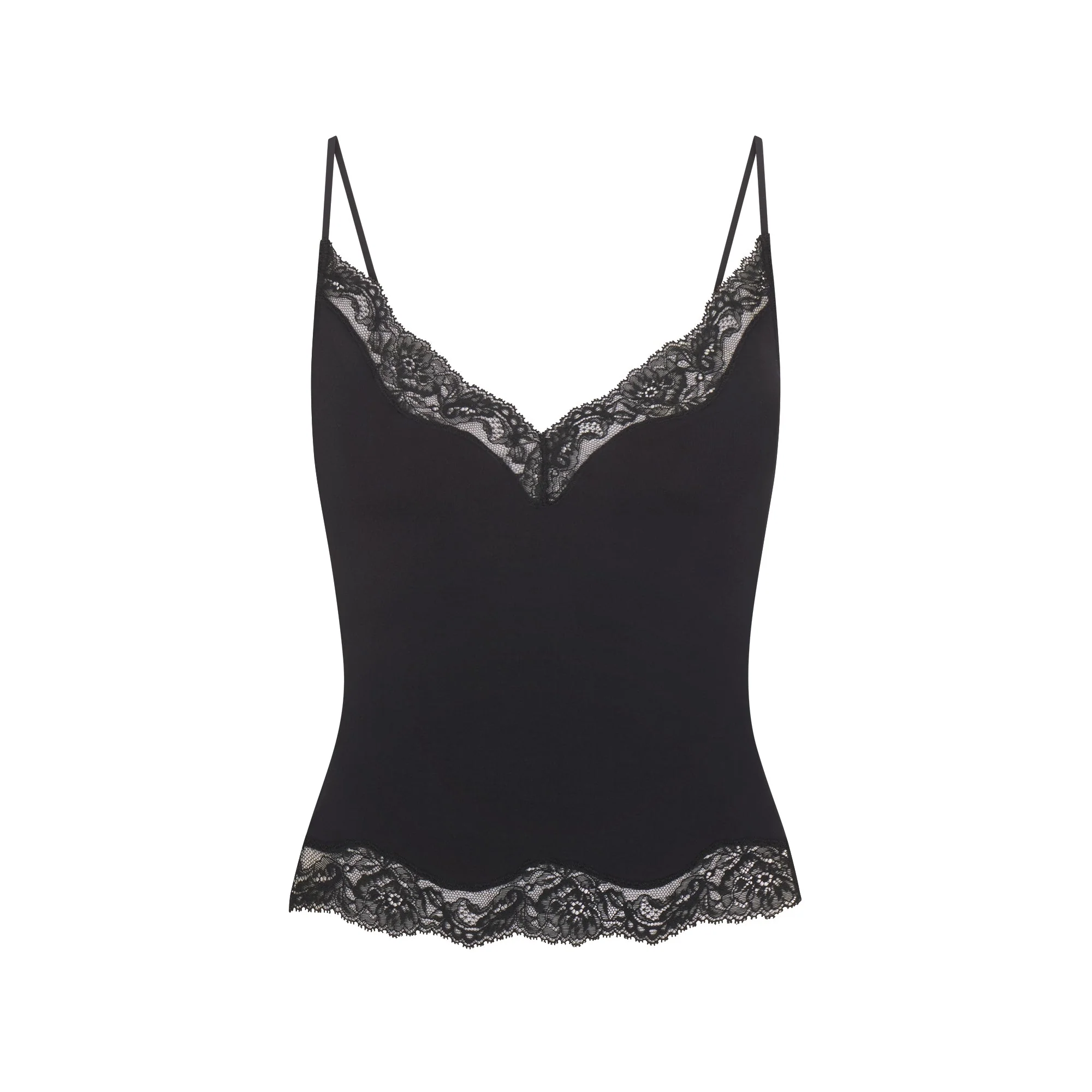 SKIMS SLEEP LACE CAMI AND PANT SET | ONYX - Image 4