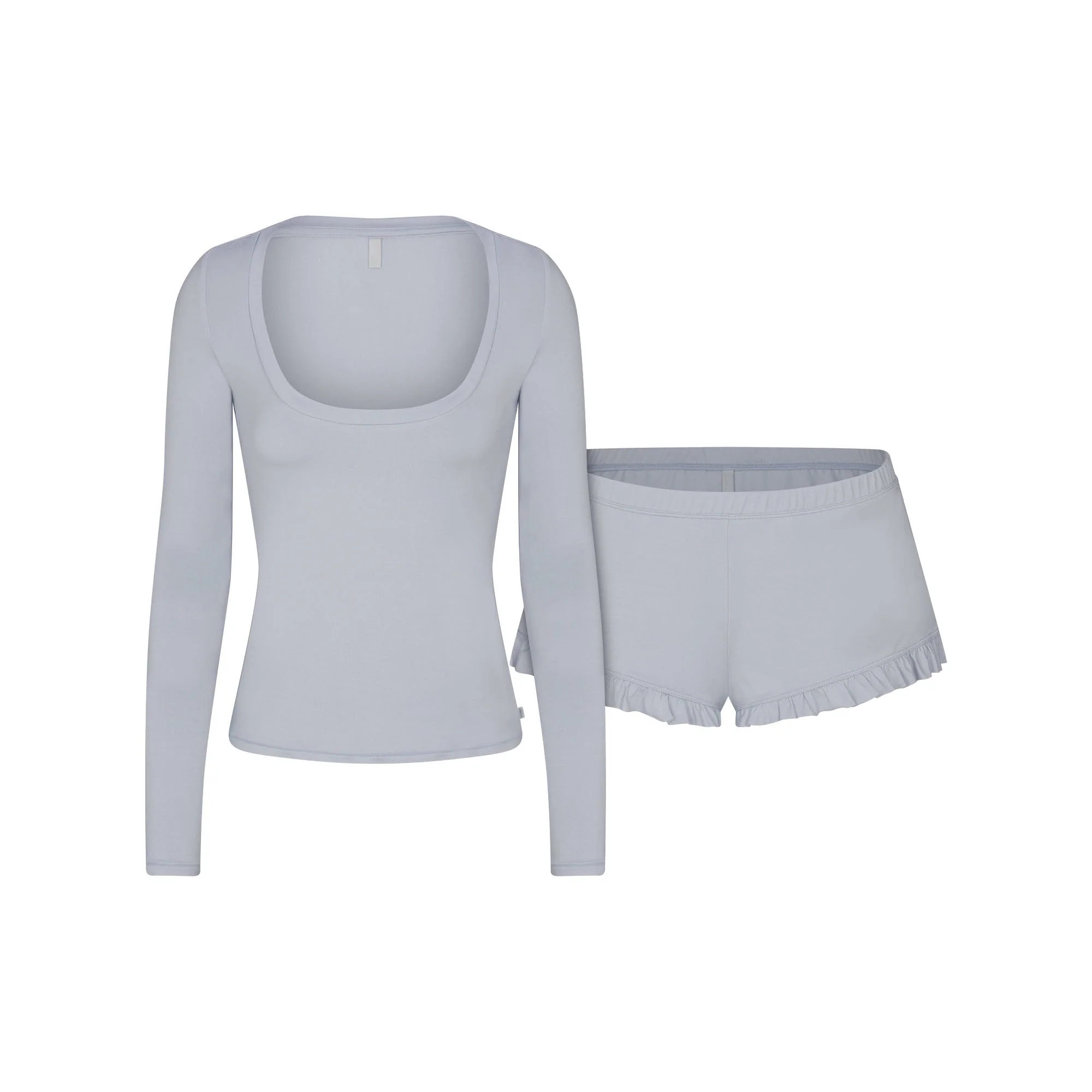 SKIMS SLEEP SCOOP NECK SLEEP SET | ZEN BLUE - Image 6