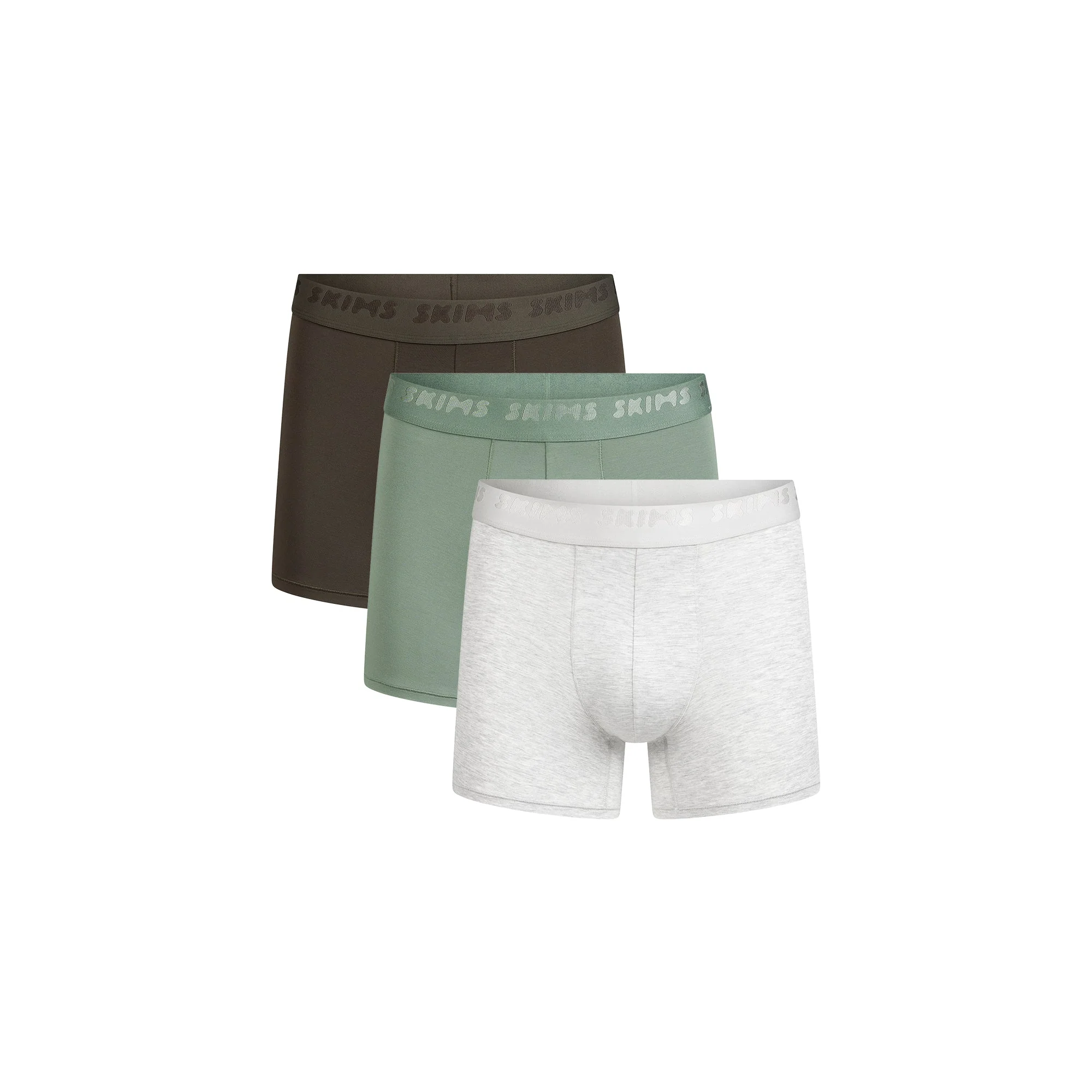 SKIMS STRETCH MENS 3" BOXER BRIEF 3-PACK | LAUREL MULTI - Image 7