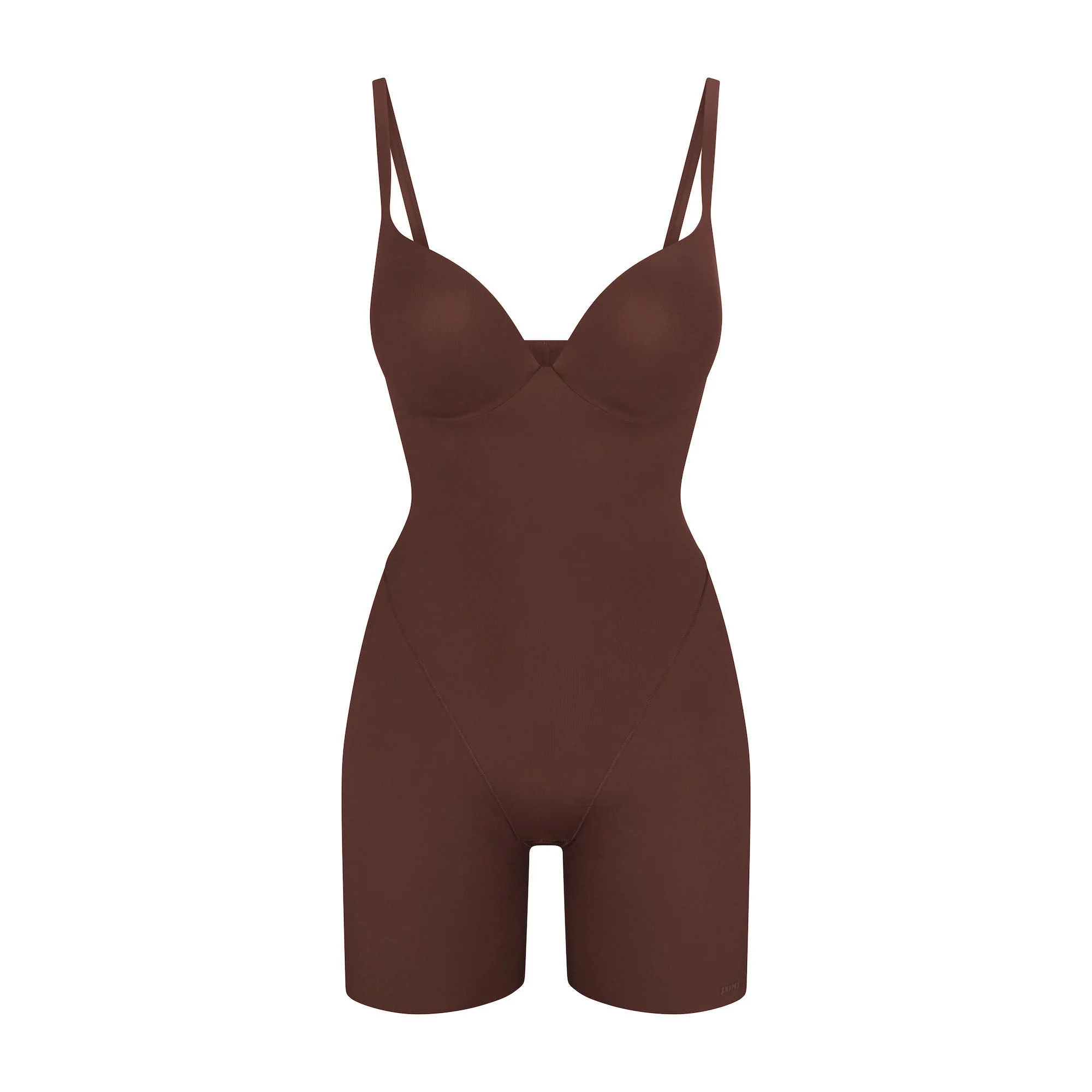 SKIMS ULTIMATE BODY PUSH-UP BUTT ENHANCING PADDED MID THIGH BODYSUIT | COCOA - Image 6
