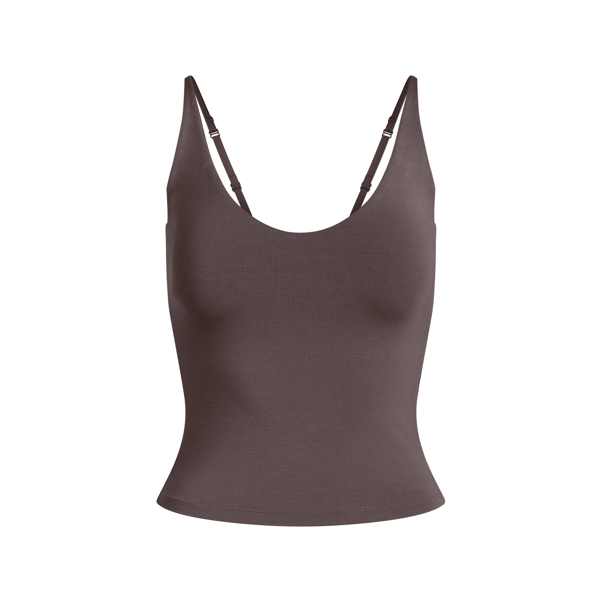 SMOOTH LAYERS SCOOP NECK CAMI | RAISIN - Image 6
