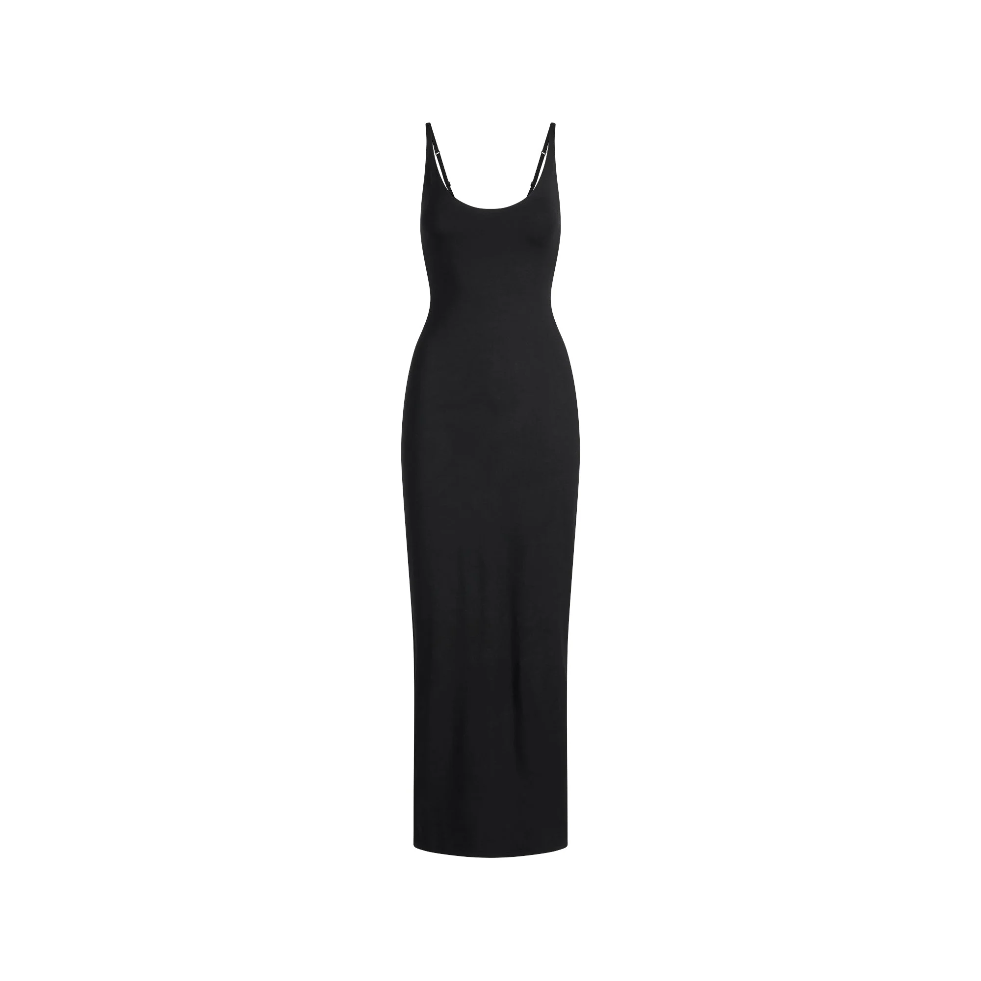SMOOTH LAYERS SCOOP NECK LONG DRESS | OBSIDIAN - Image 6