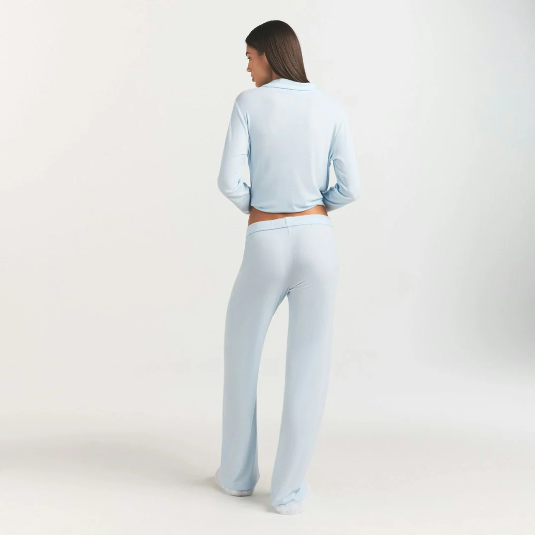 SOFT LOUNGE SLEEP SET | BABY BLUE - Image 3
