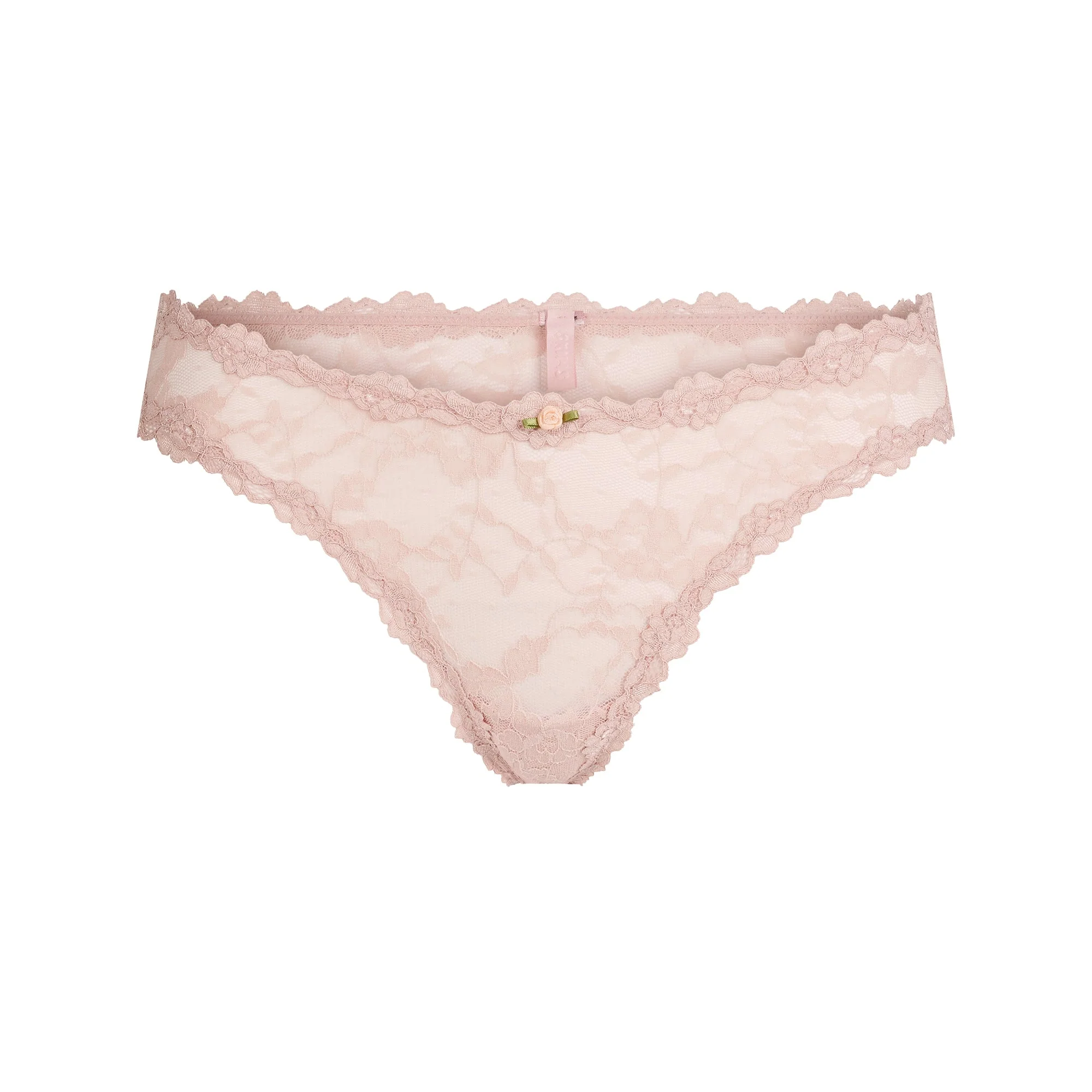 STRETCH LACE DIPPED THONG | MORGANITE - Image 6