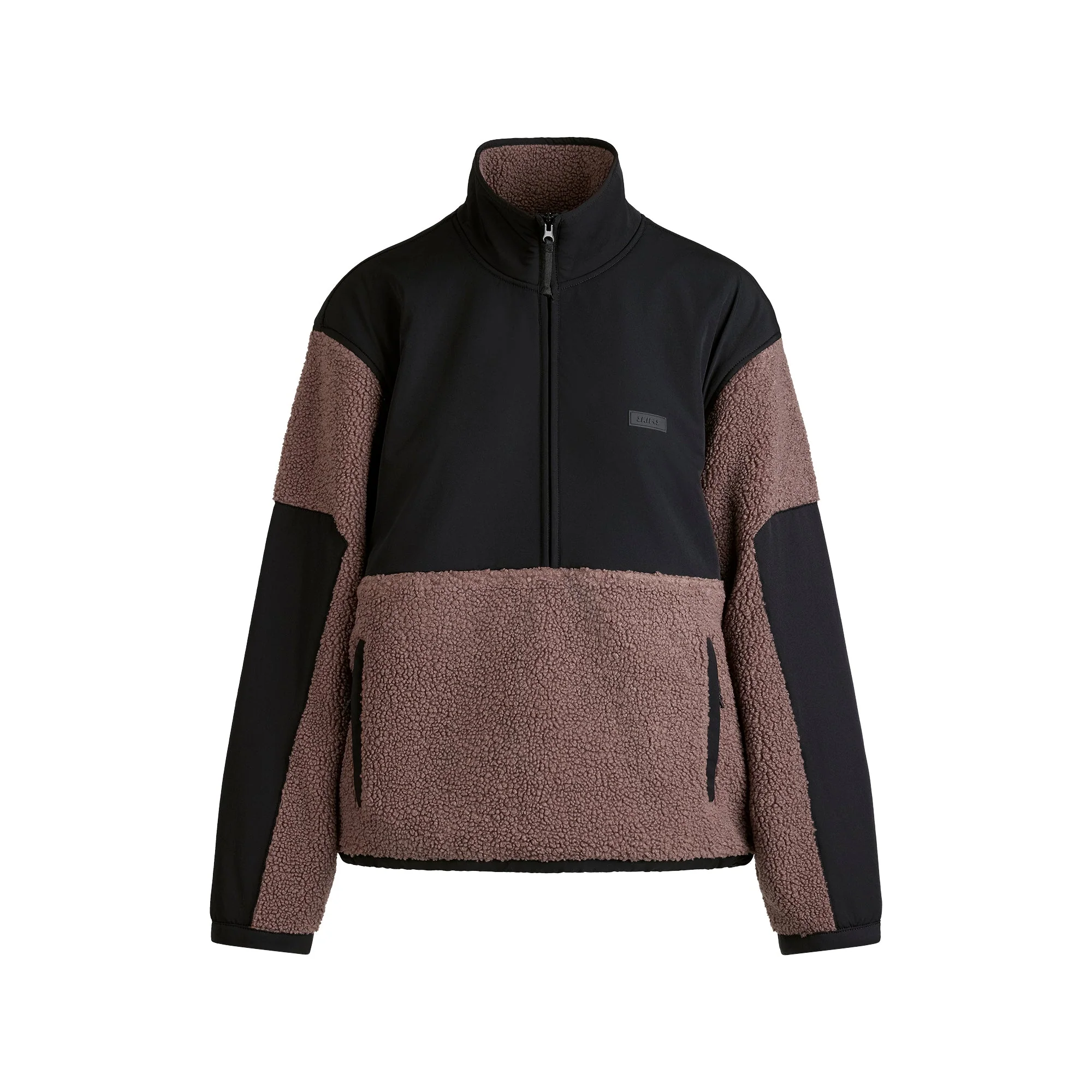 TEDDY OVERSIZED HALF ZIP UP PULLOVER | UMBER - Image 6