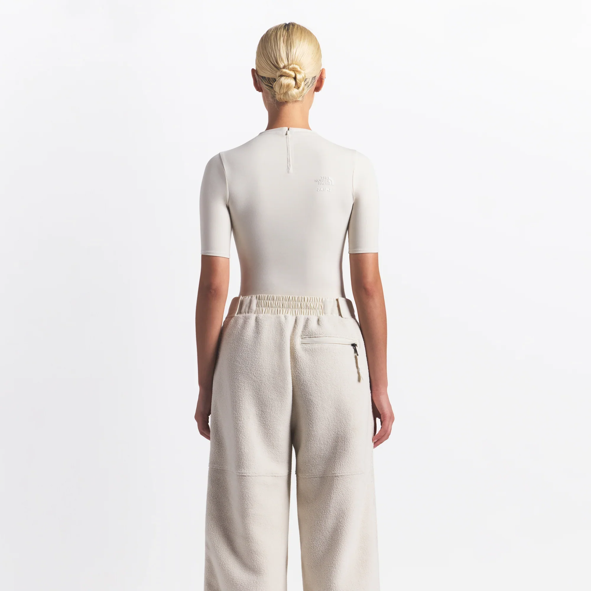THE NORTH FACE X SKIMS 1995 DENALI FLEECE STRAIGHT LEG PANT | BONE - Image 3