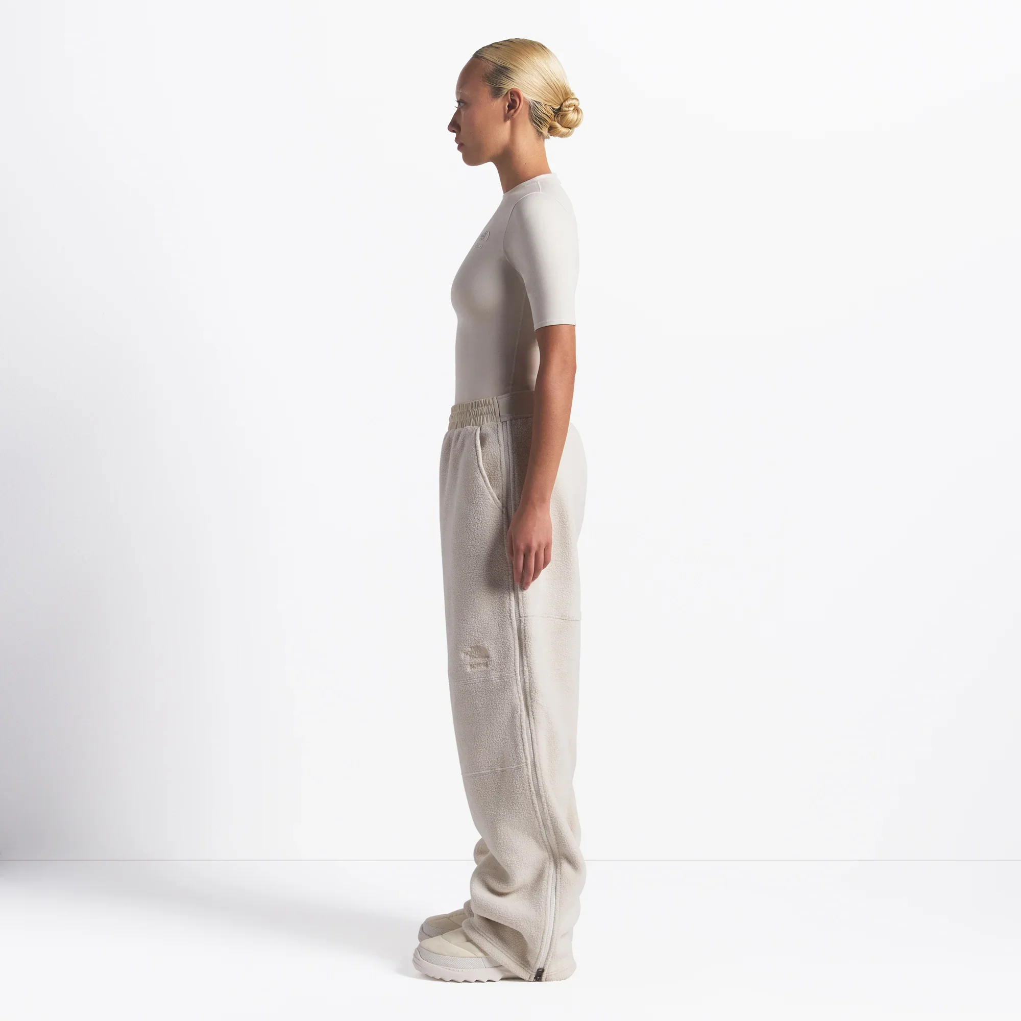 THE NORTH FACE X SKIMS 1995 DENALI FLEECE STRAIGHT LEG PANT | BONE - Image 4