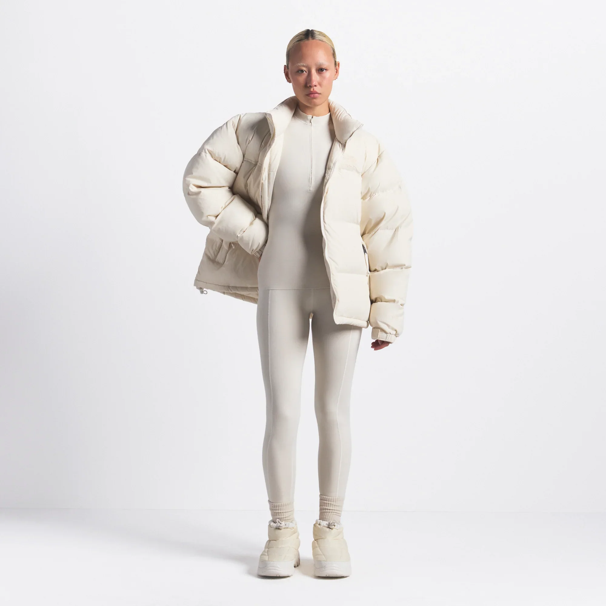 THE NORTH FACE X SKIMS 1996 NUPTSE JACKET | BONE - Image 3