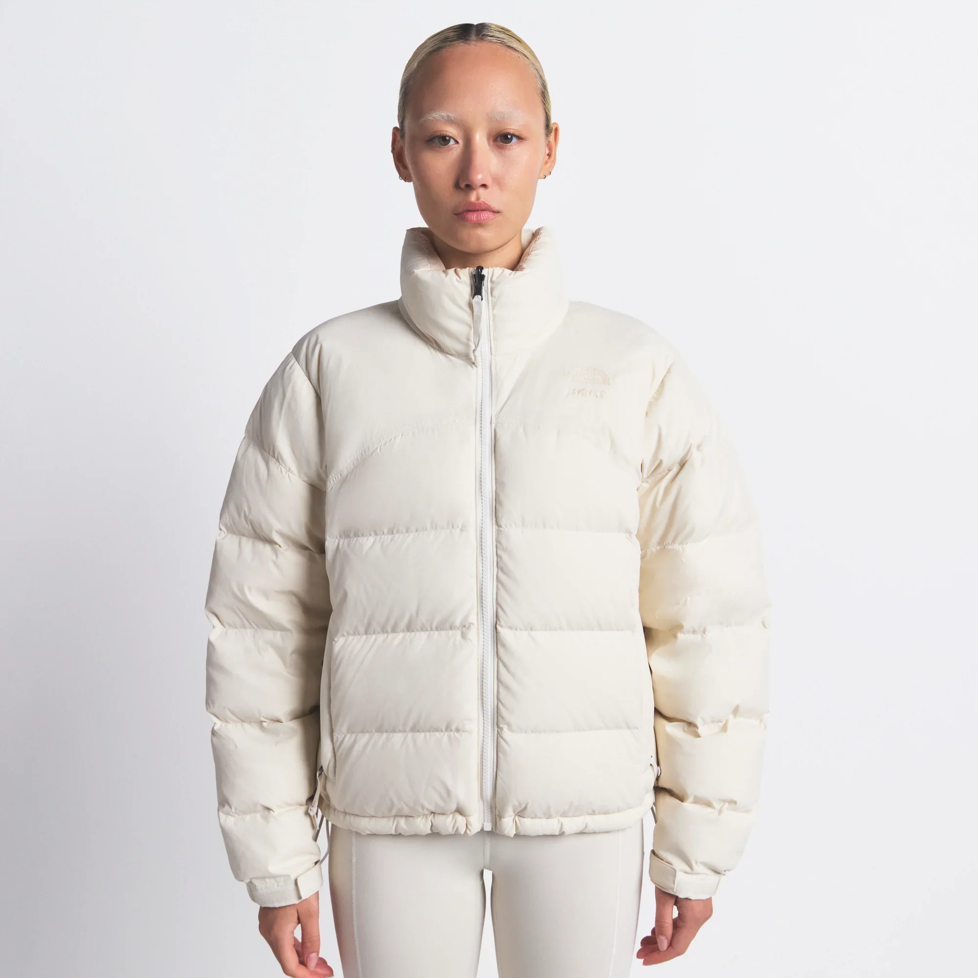 THE NORTH FACE X SKIMS 2000 RETRO NUPTSE JACKET | BONE - Image 2