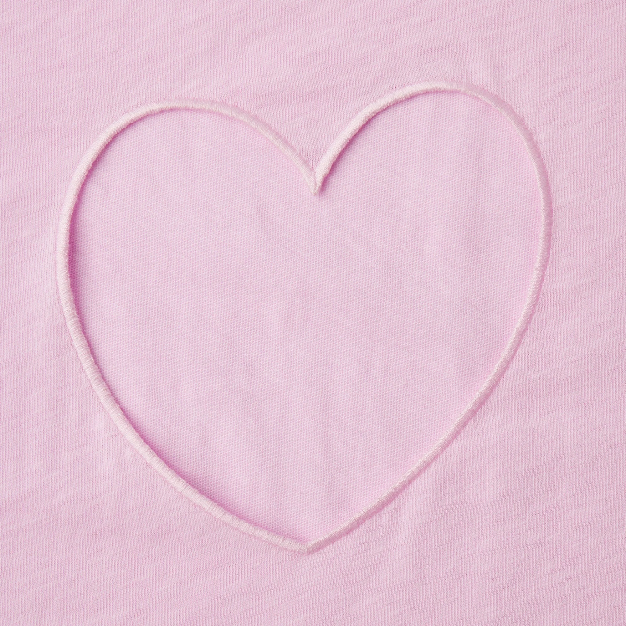 WORN IN JERSEY HEART OVERSIZED T-SHIRT | BABY PINK - Image 5