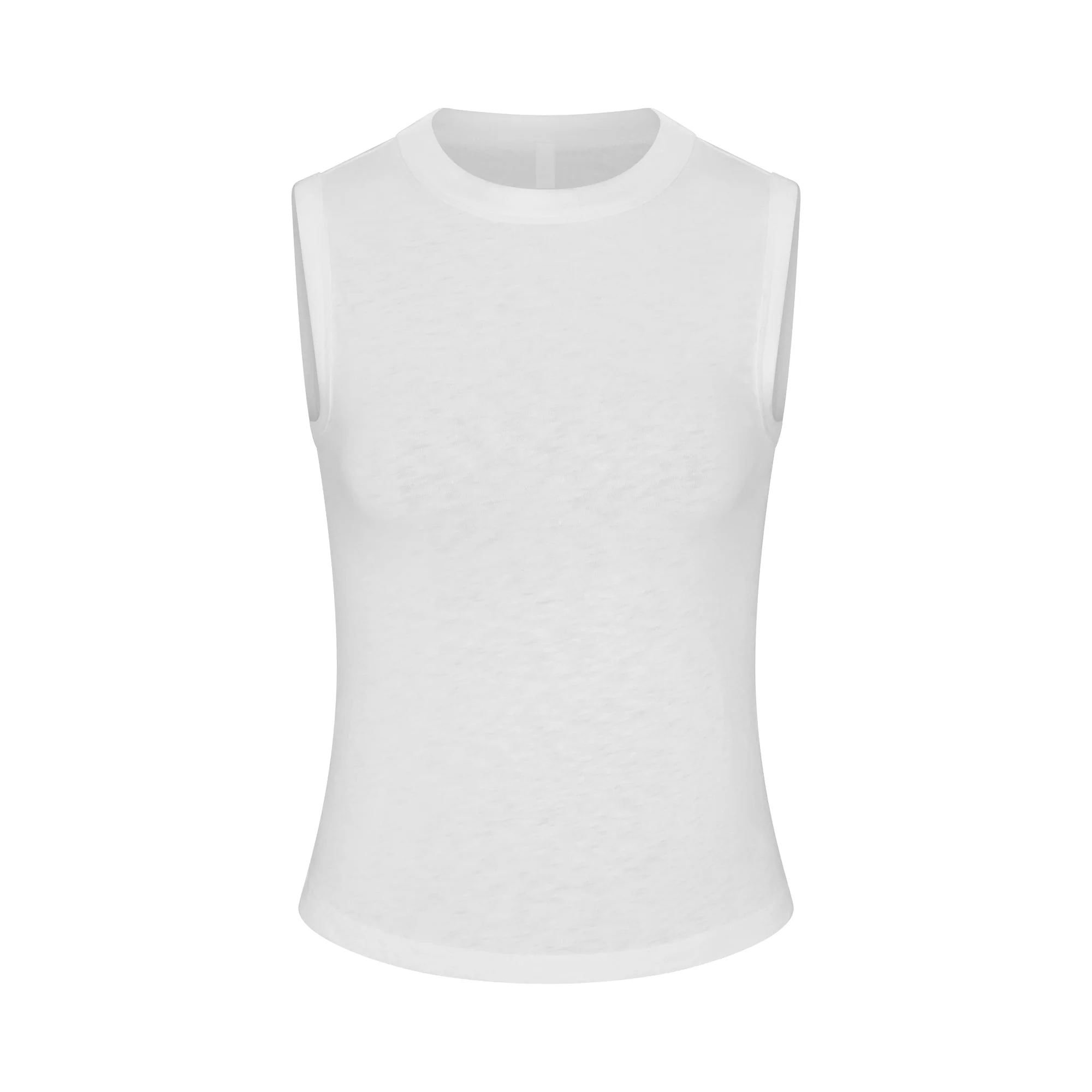 WORN IN JERSEY HIGH CREW TANK | SNOW - Image 5