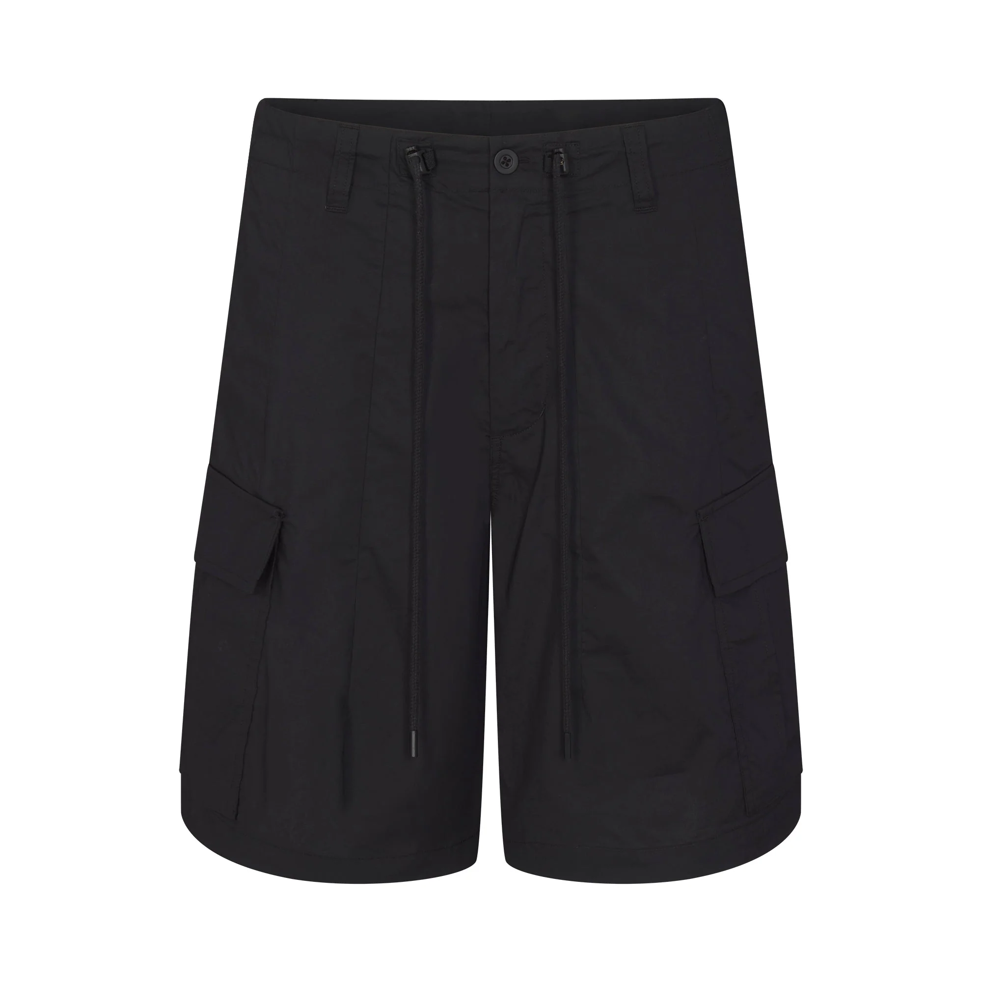 WOVEN COTTON OVERSIZED CARGO SHORT | ONYX - Image 5