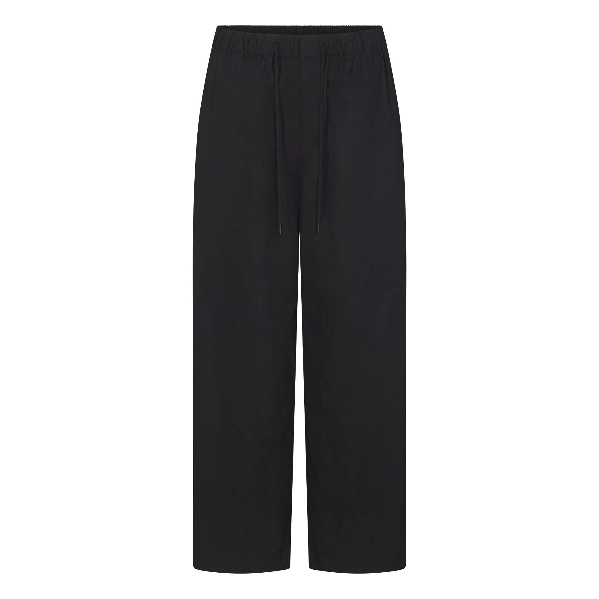 WOVEN COTTON OVERSIZED STRAIGHT LEG PANT | ONYX - Image 5