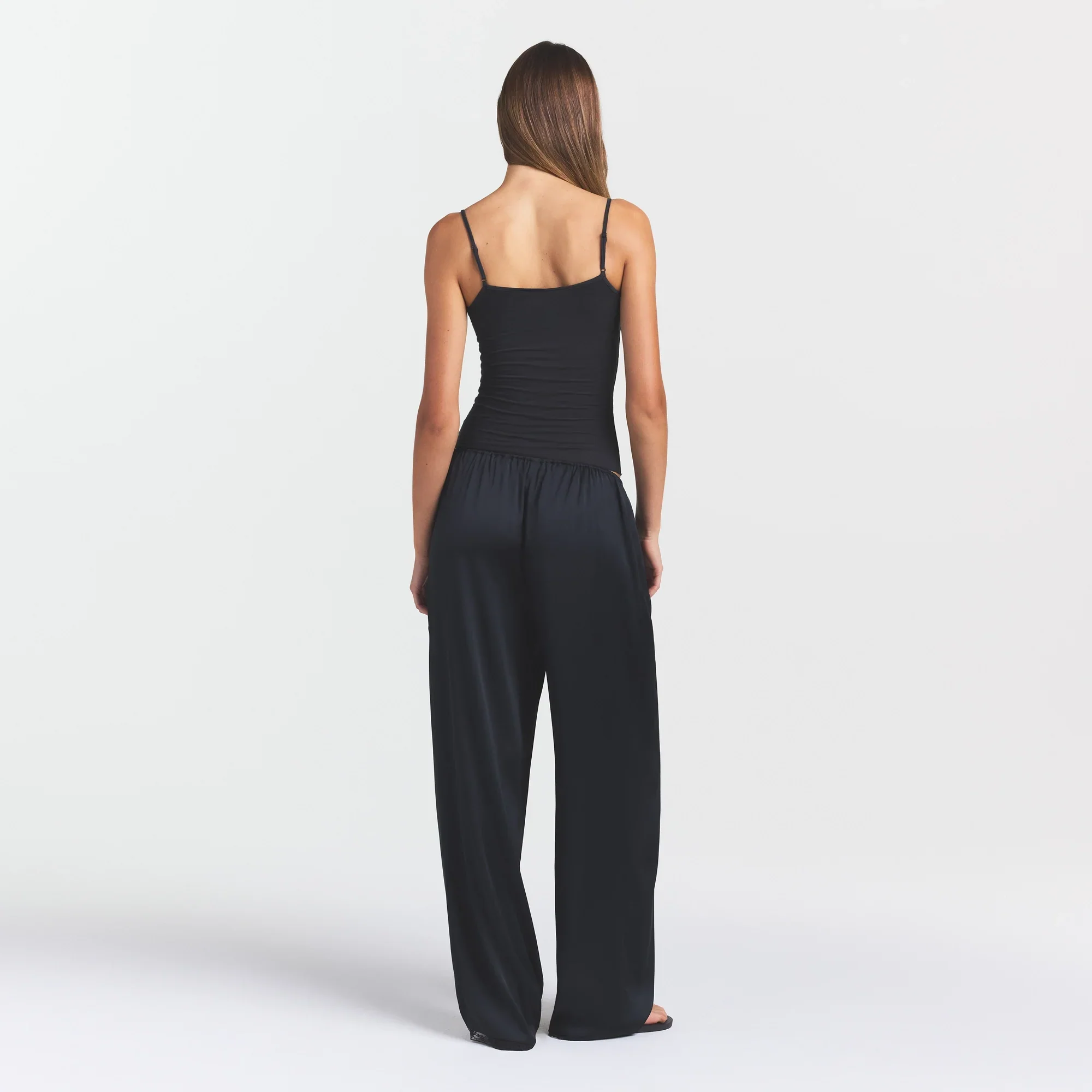 WOVEN SHINE LACE PANT | ONYX - Image 3