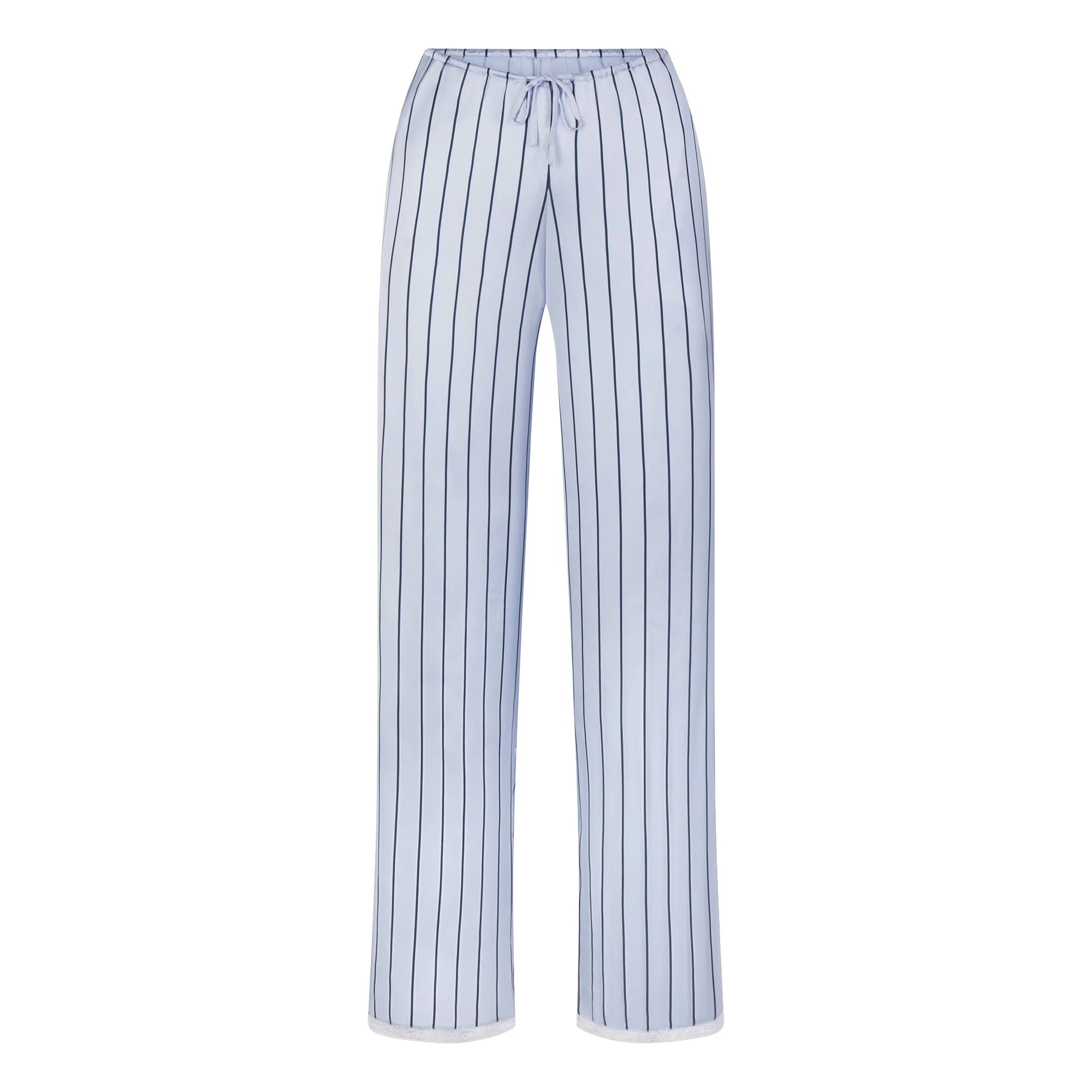 WOVEN SHINE LACE PANT | PERIWINKLE WIDE STRIPE - Image 5